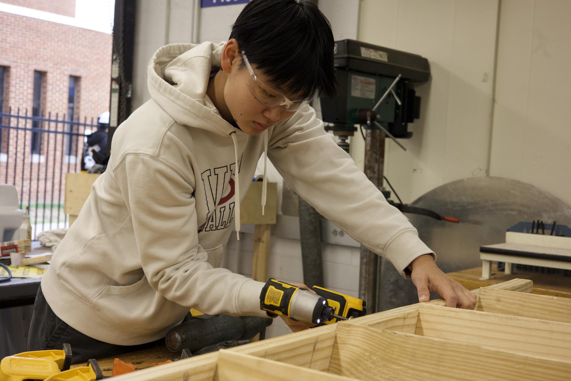 Construction Innovations works on Tiny Home project Nov. 24