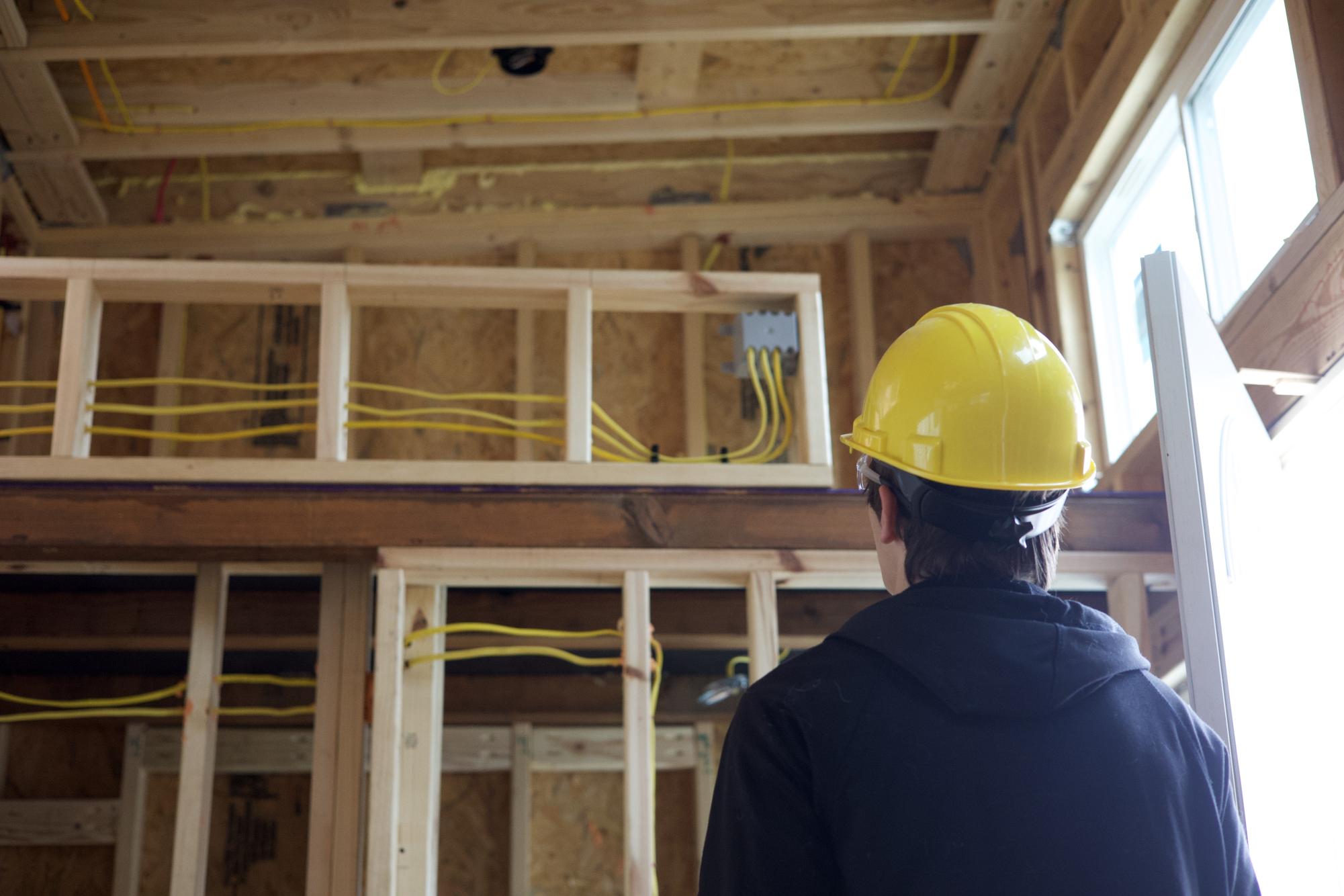 Construction Innovations works on Tiny Home project Nov. 24