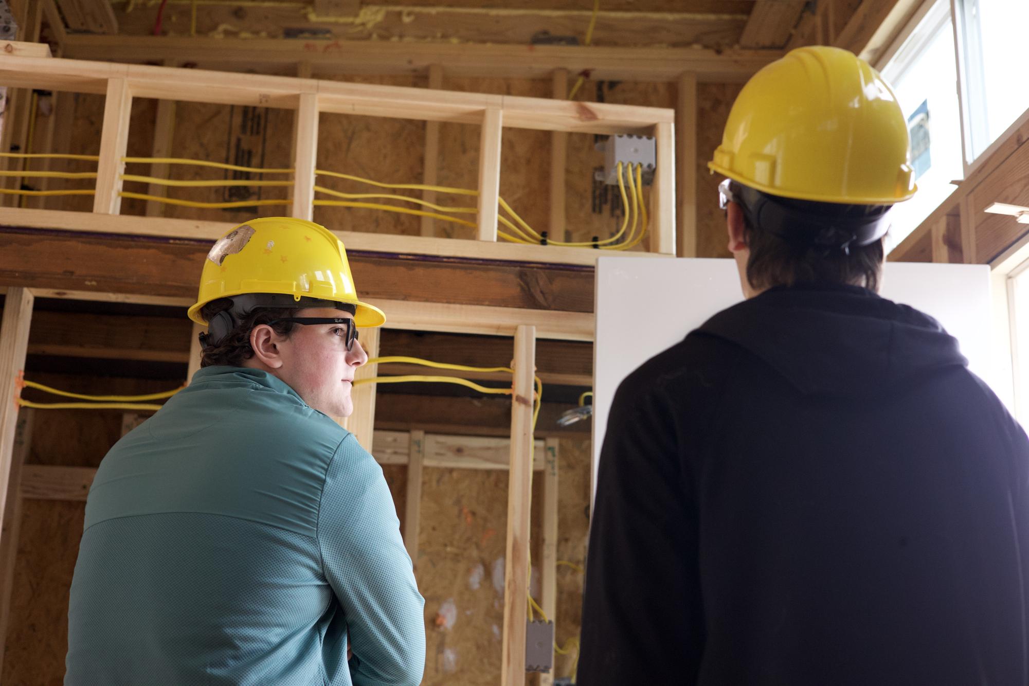 Construction Innovations works on Tiny Home project Nov. 24