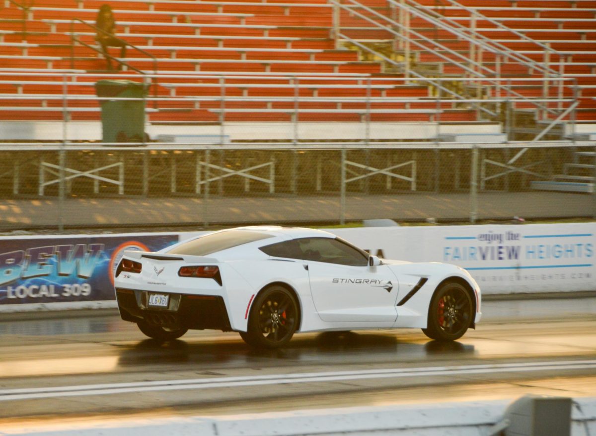 Modded vehicles roar down the drag strip, reaching intense speeds as drivers chase victory at Midnight Madness. Meanwhile, on the drifting track, drivers intentionally lose traction, turning skilled oversteers into controlled slides around a series of traffic cones. The last event of the 2025 season was held Oct. 24, drawing big crowds. Earlier in the evening, the gates opened at 6 p.m., welcoming racers and spectators. “They also have a parking section where people can show off their cars,” Gavin Brantmeier Prabhakar (11) said. “I have a lot of fun and I’m always entertained.”