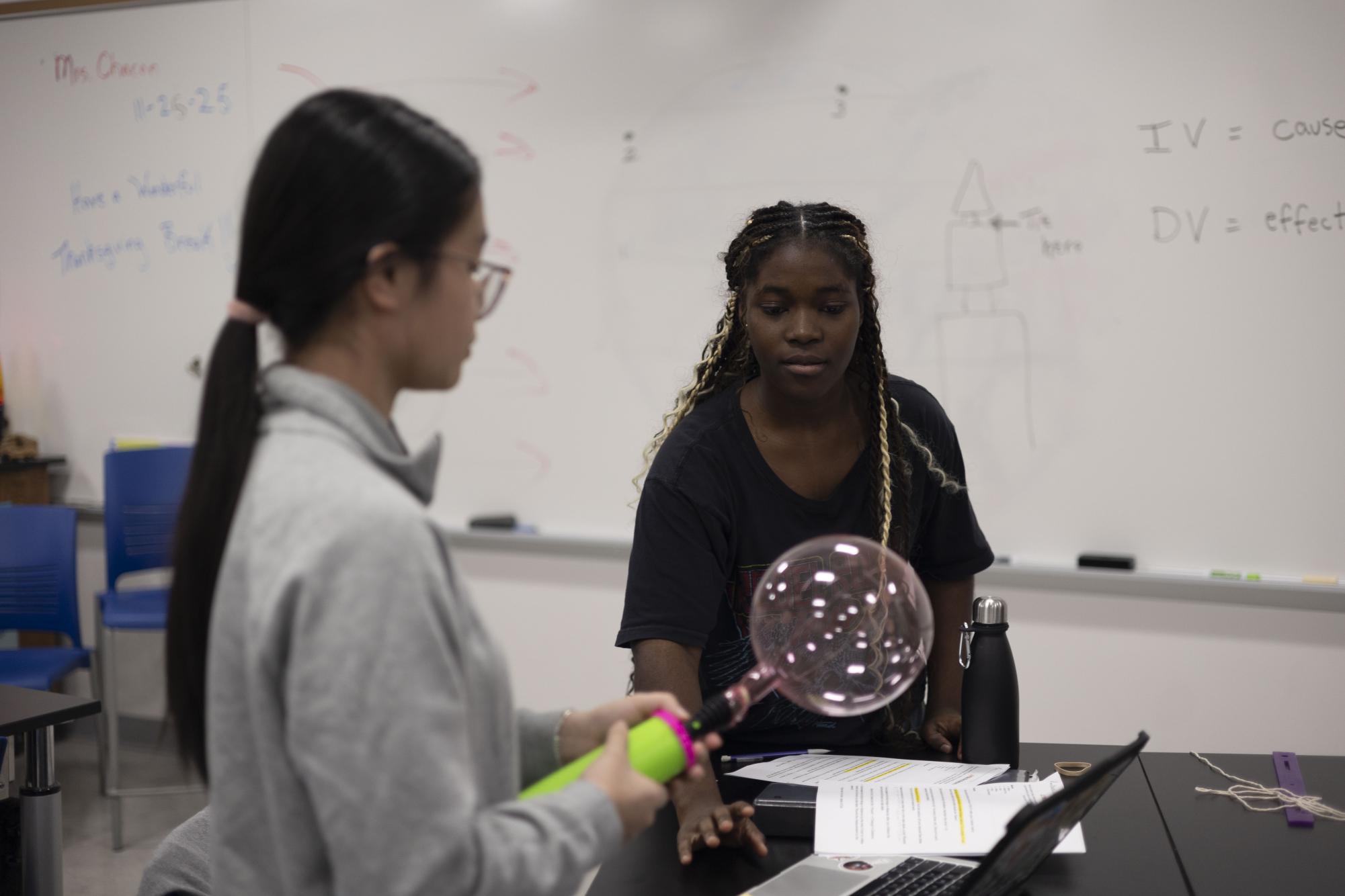 Astronomy students conduct big bang lab