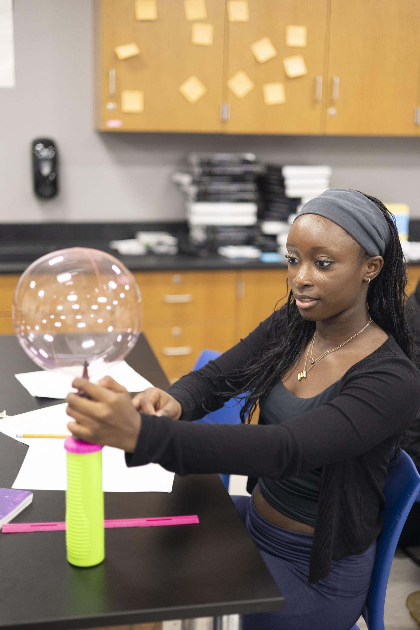 Astronomy students conduct big bang lab