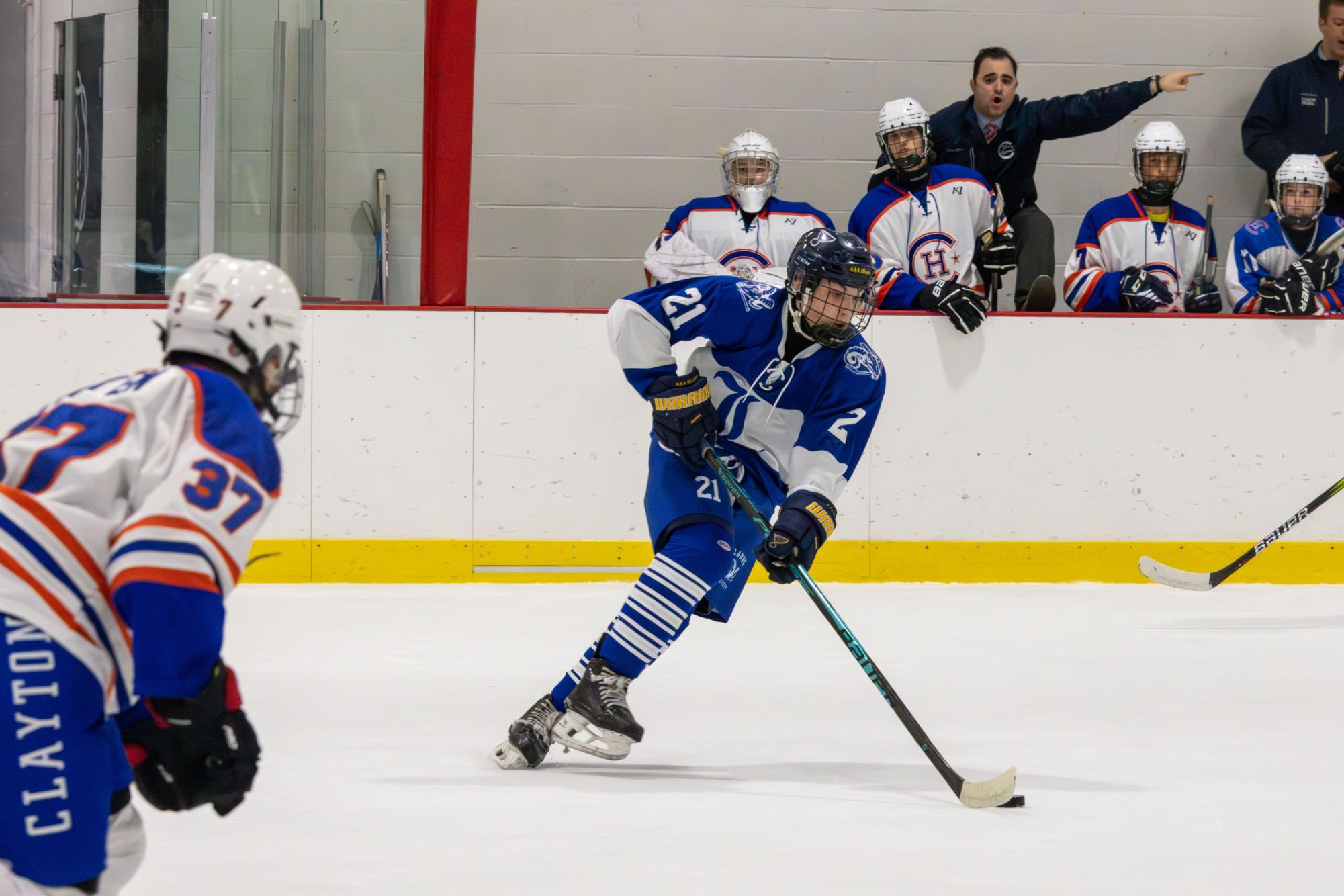 Varsity hockey loses to Clayton 5-1 Nov. 14