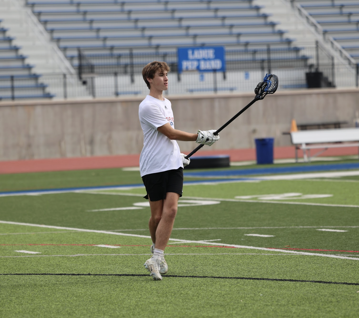 Boys Lacrosse practices during clinic Nov. 8