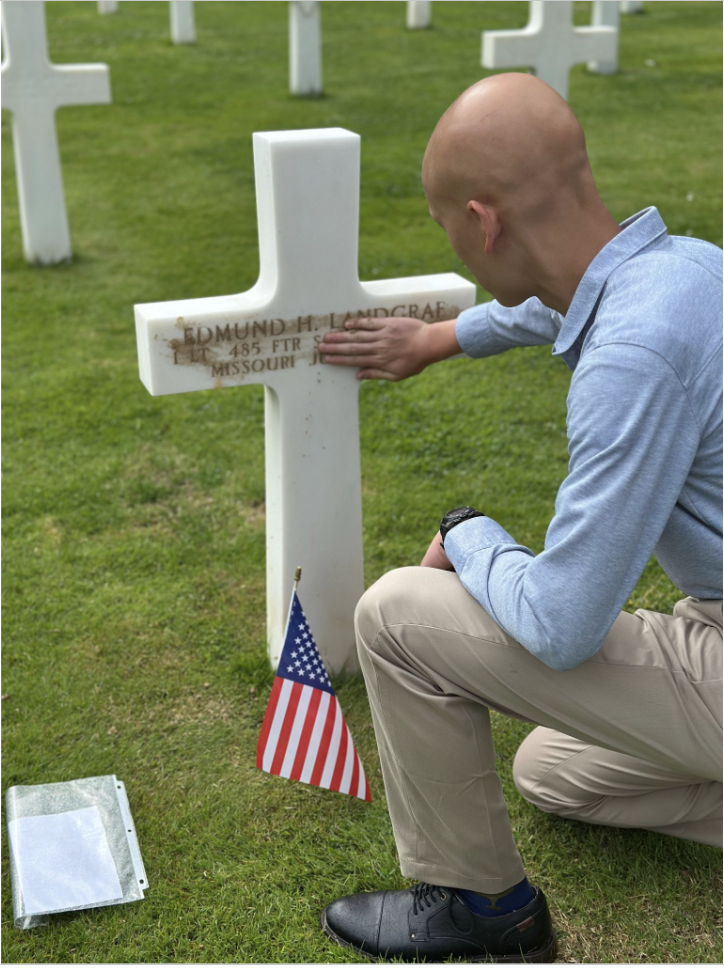Carson Lee (11) visits various World War II memorials with the Albert H. Small Institute program. The program was sponsored by Albert H. Small, whose goal was to ensure that everyone was knowledgeable about the war effort. “[Small] loved American history,” social studies teacher Ashley Lock said. “His goal was that every American would stand on the beaches of Normandy and see the sacrifices of our soldiers. That did not happen, but he created this program for students and teachers across the country to be able to attend.” (Photo courtesy of Carson Lee)