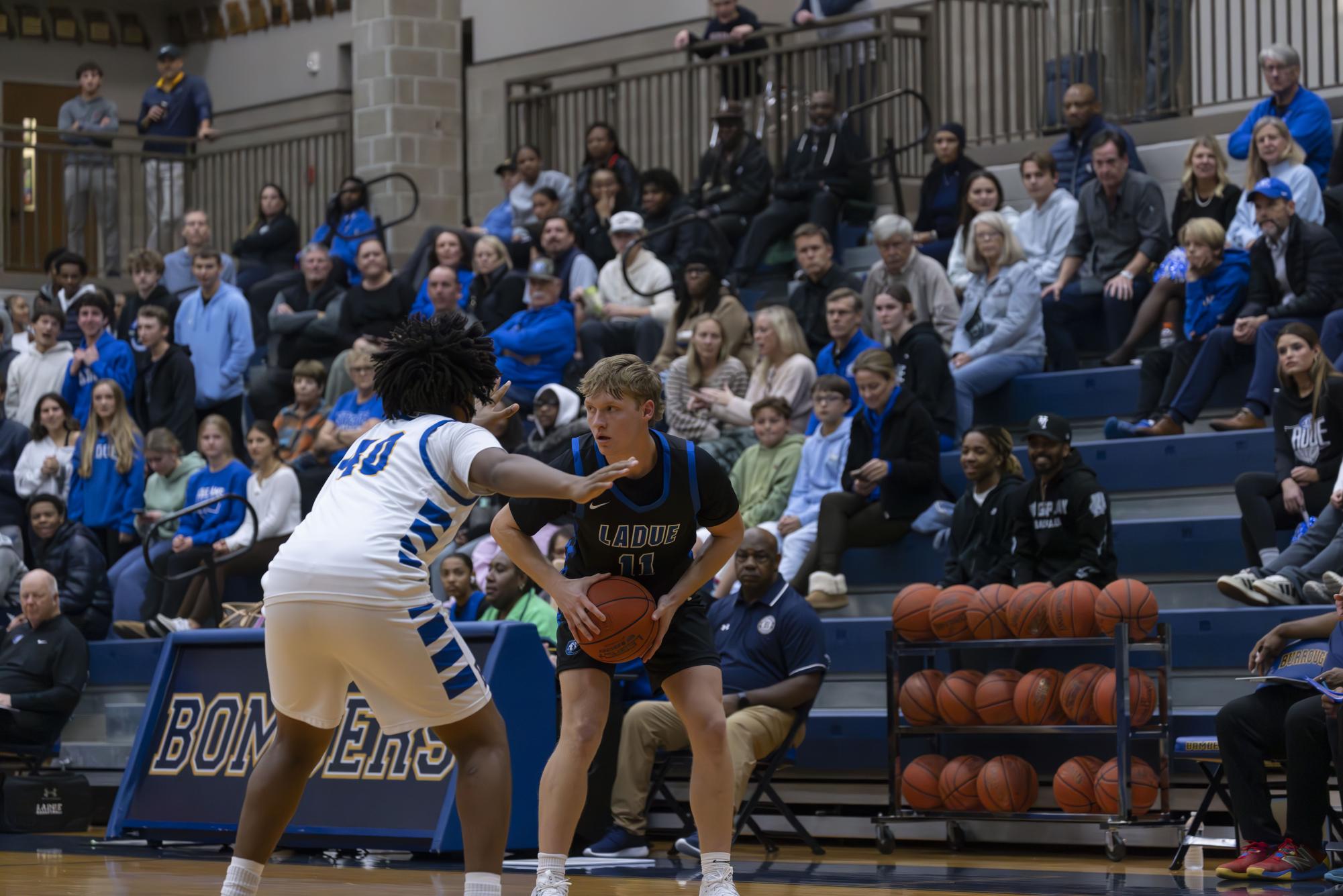 Boys varsity basketball defeats John Burroughs Nov. 20