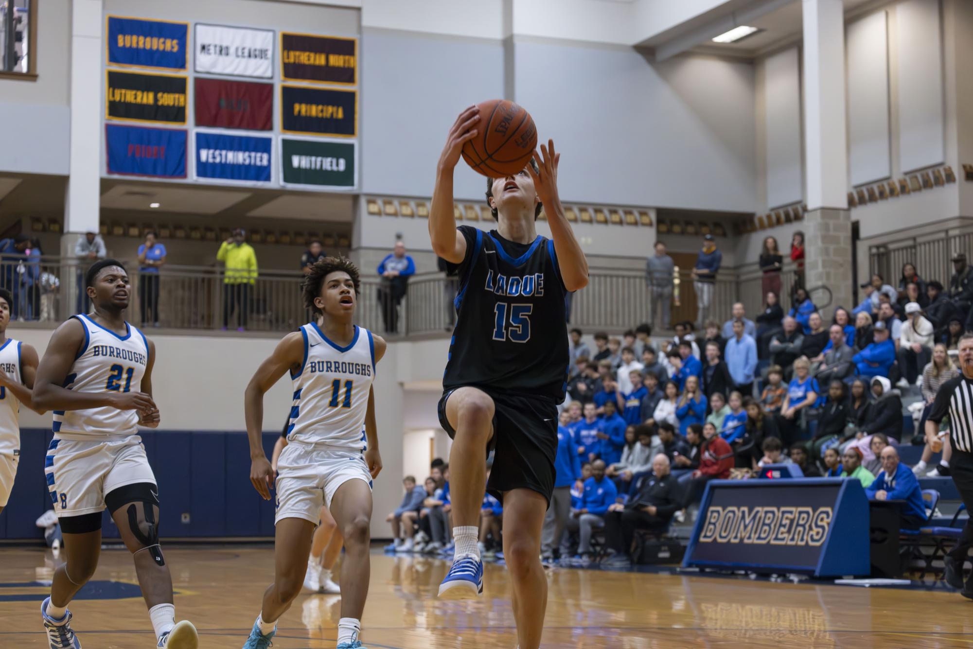 Boys varsity basketball defeats John Burroughs Nov. 20