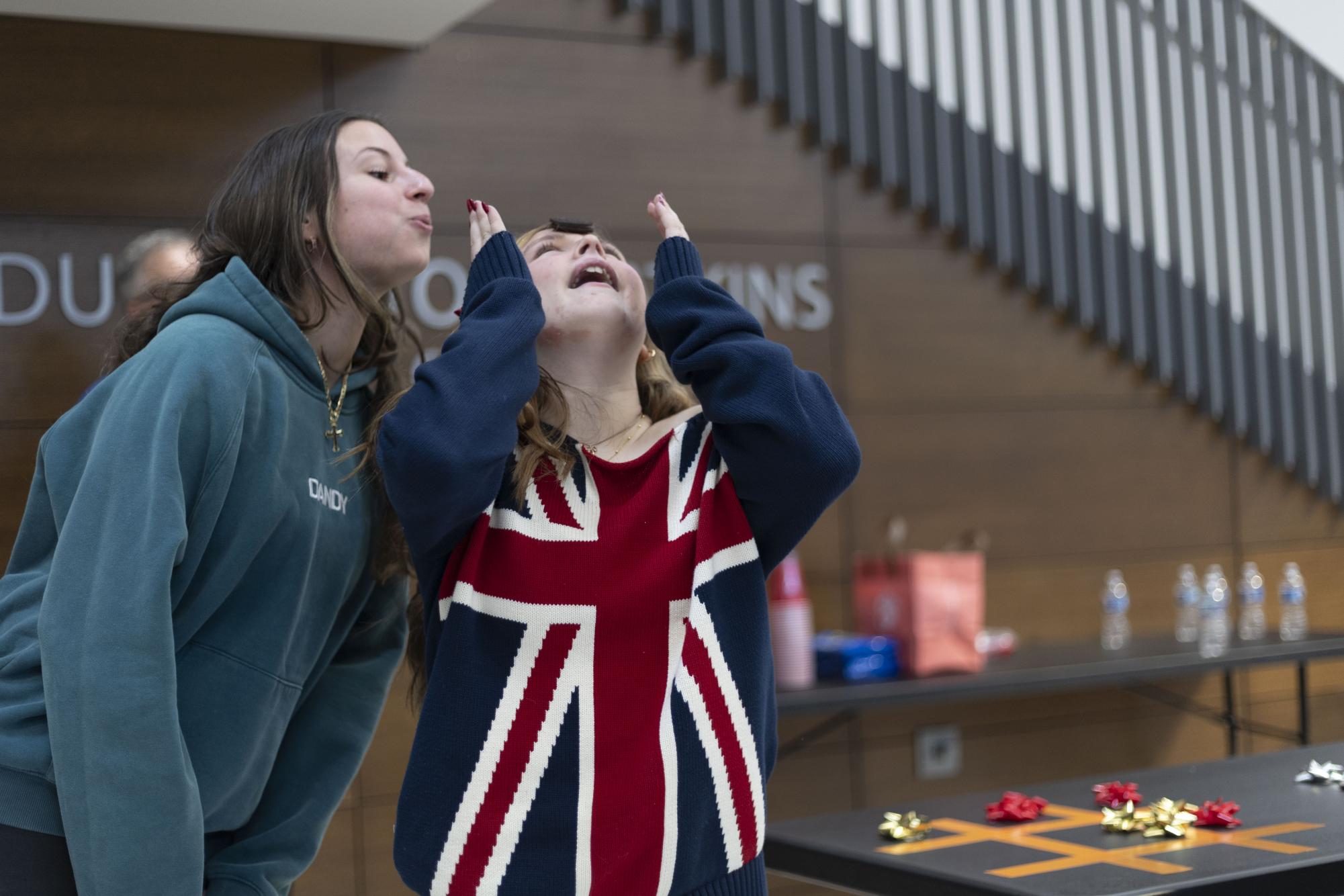 STUCO hosts Minute to Win it games during lunch Dec. 9