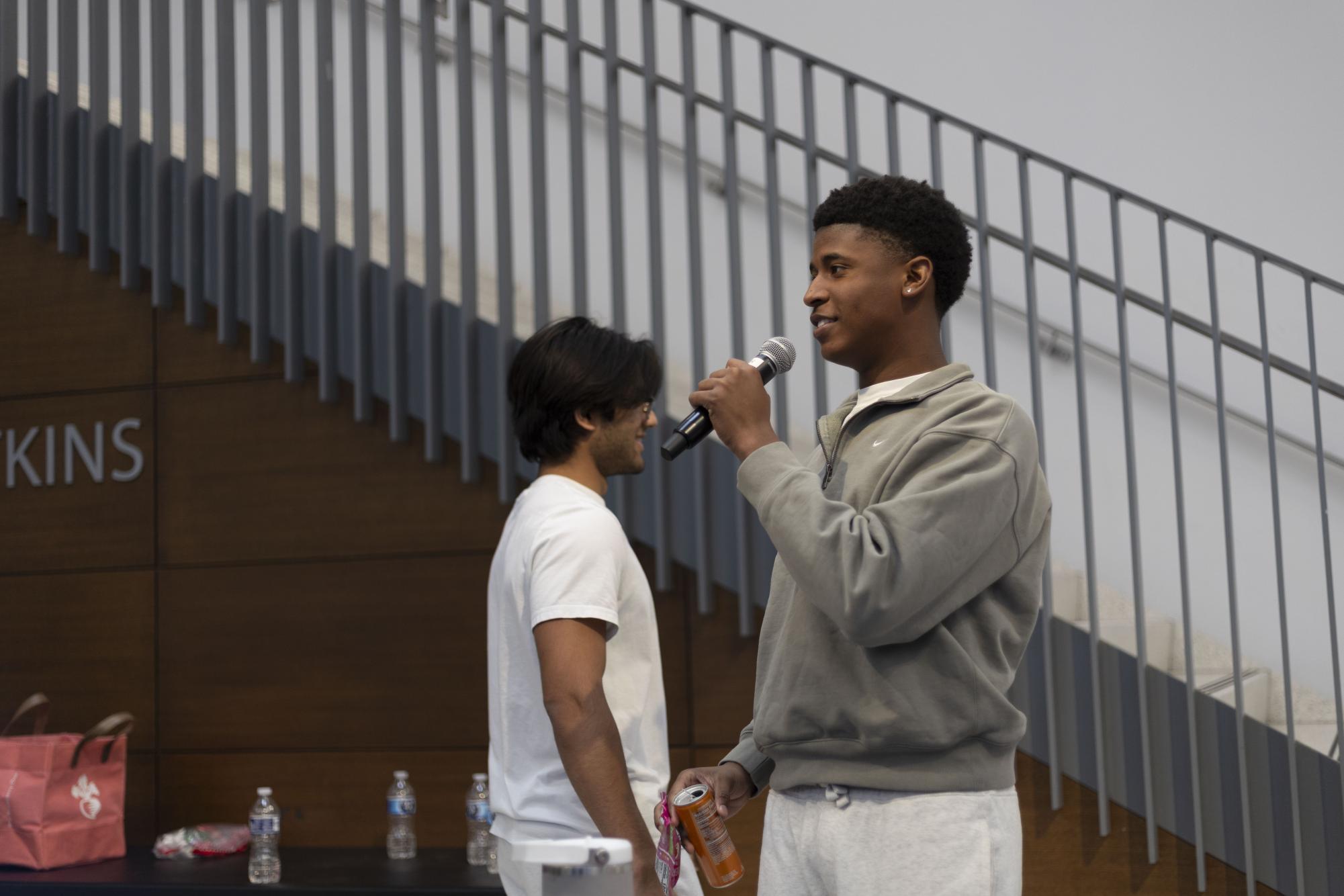 STUCO hosts Minute to Win it games during lunch Dec. 9