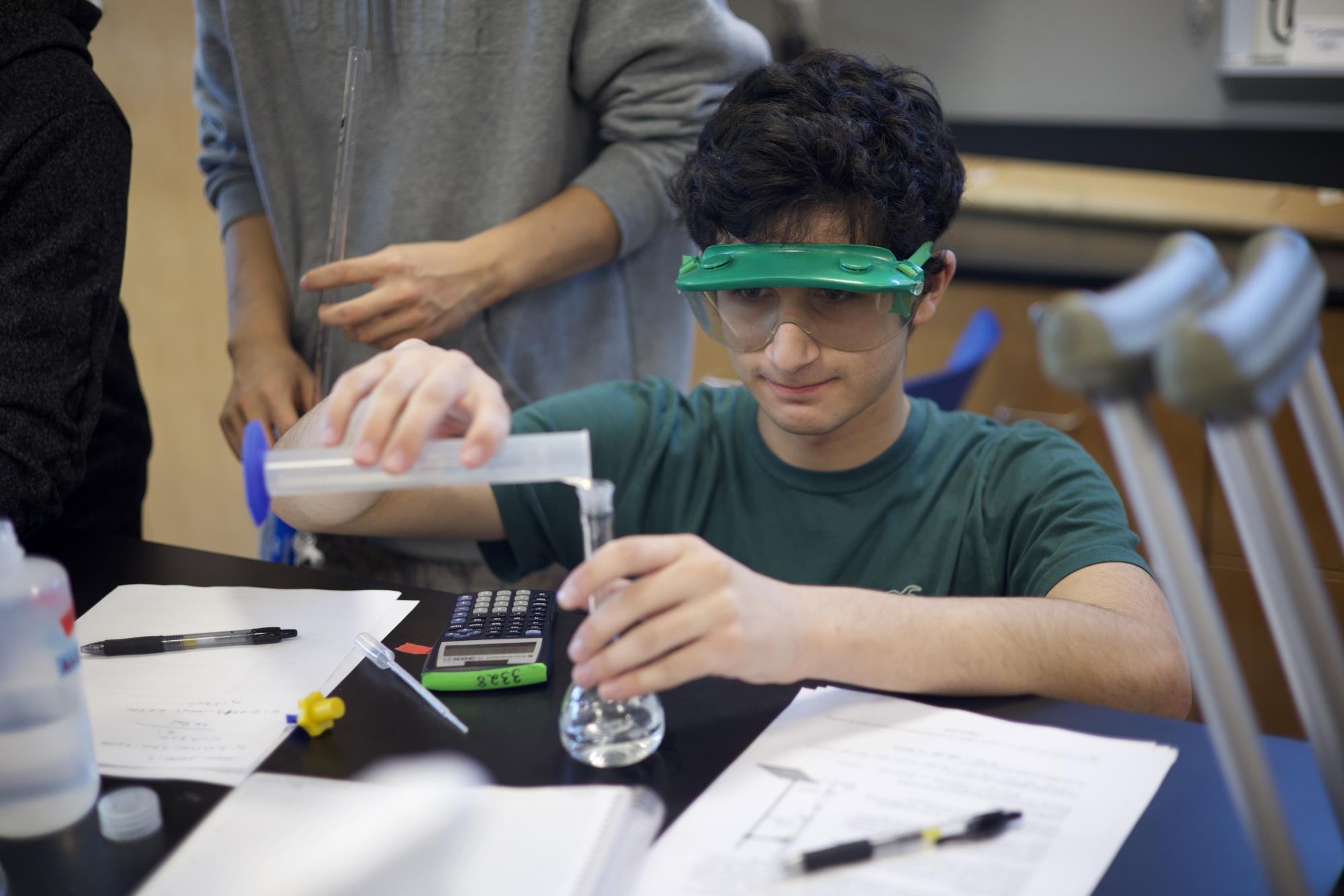 AP Chemistry students complete Juice Titration lab Nov. 7