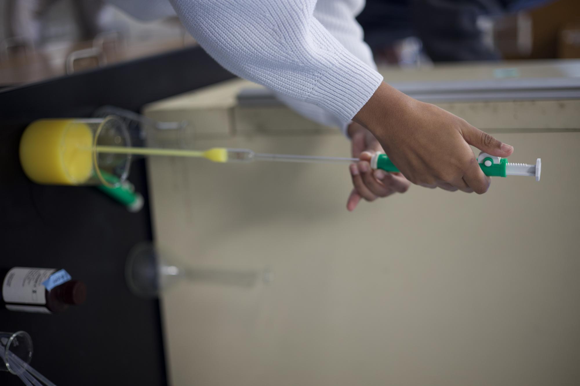 AP Chemistry students complete Juice Titration lab Nov. 7