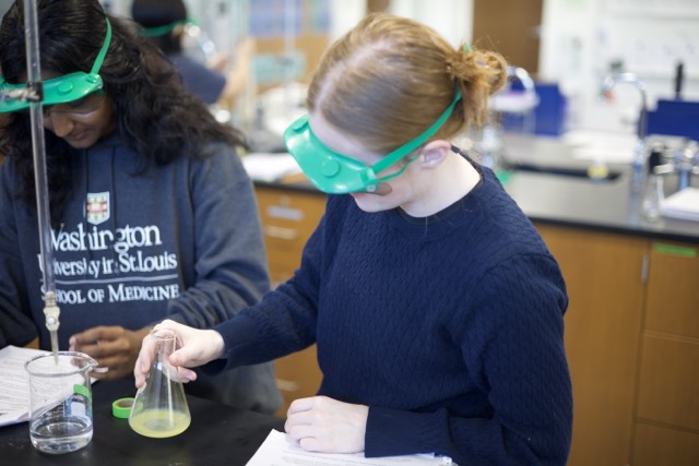 AP Chemistry students complete Juice Titration lab Nov. 7