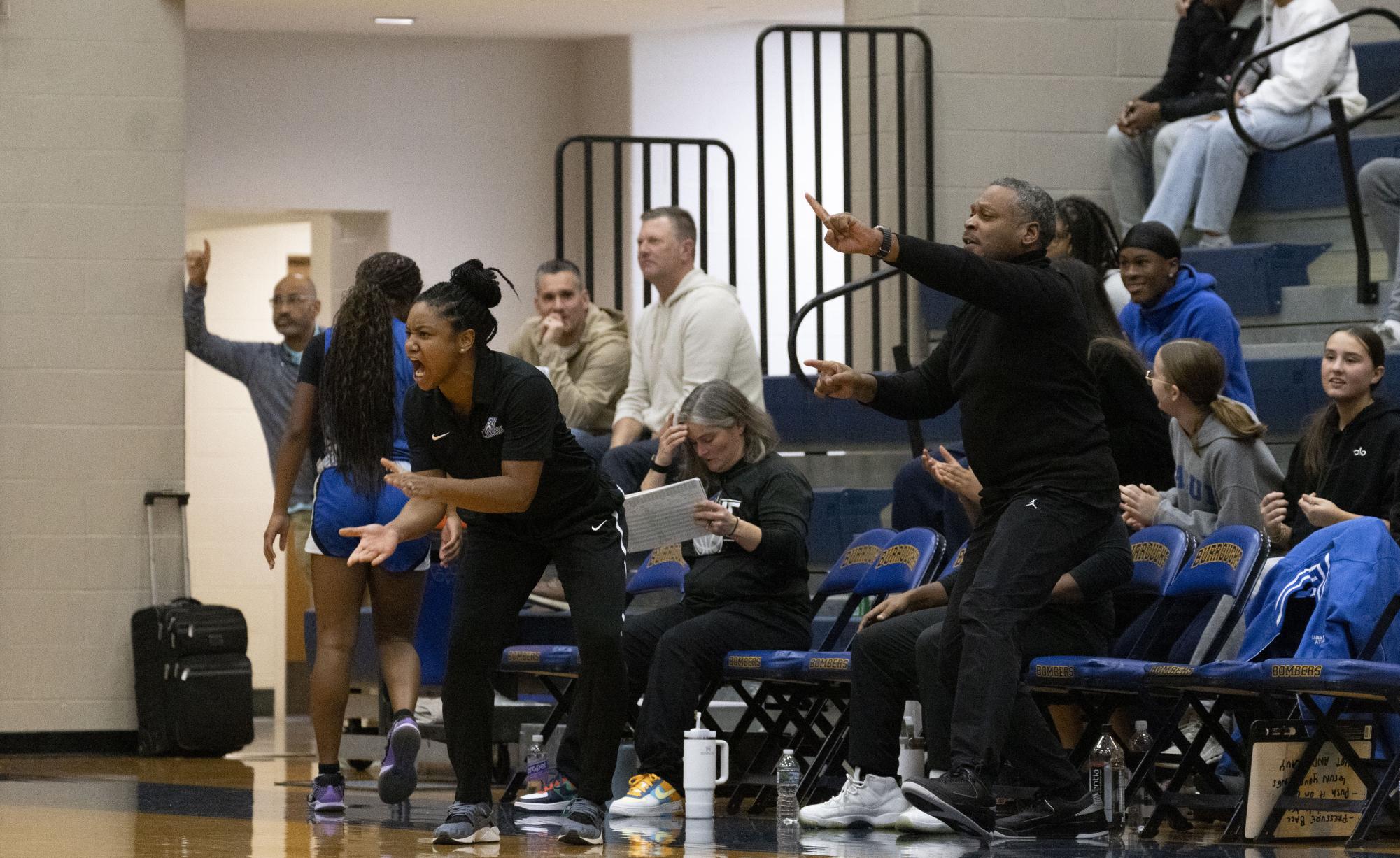 Girls varsity basketball falls to John Burroughs 70-40