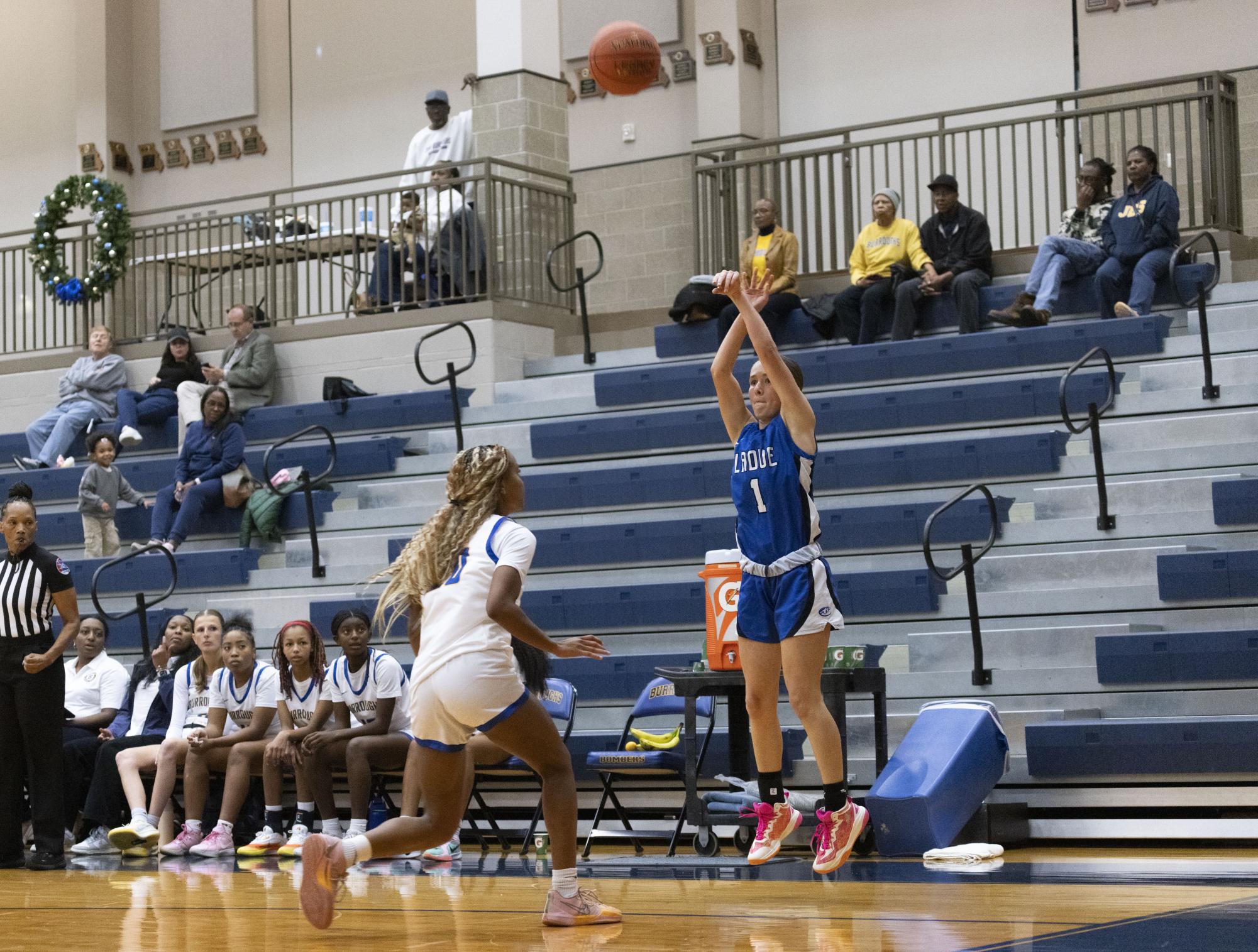 Girls varsity basketball falls to John Burroughs 70-40