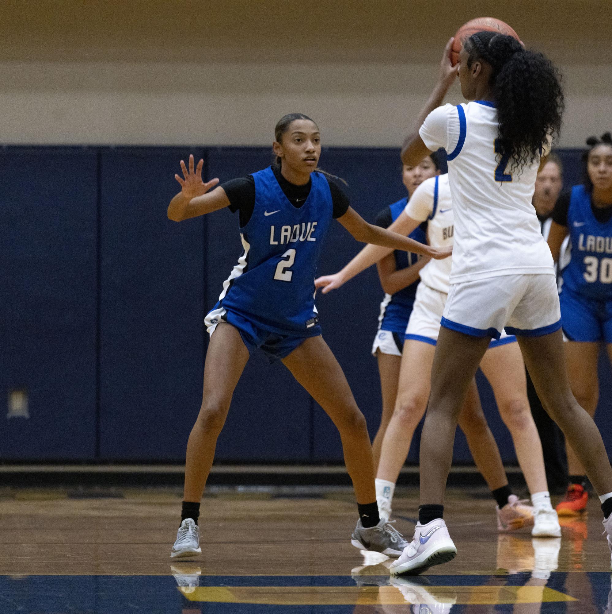 Girls varsity basketball falls to John Burroughs 70-40