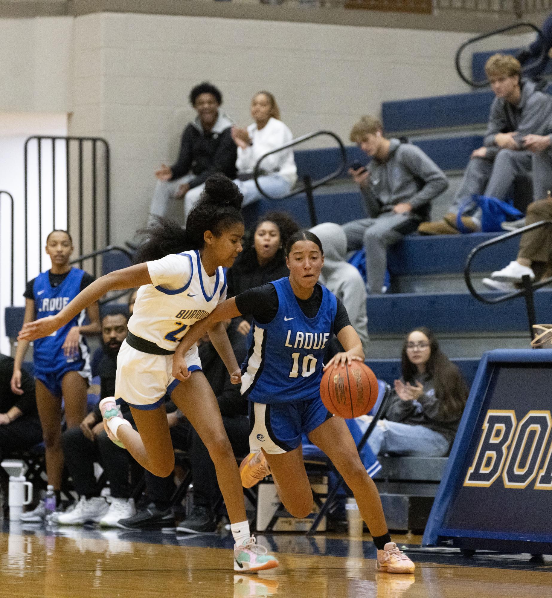 Girls varsity basketball falls to John Burroughs 70-40