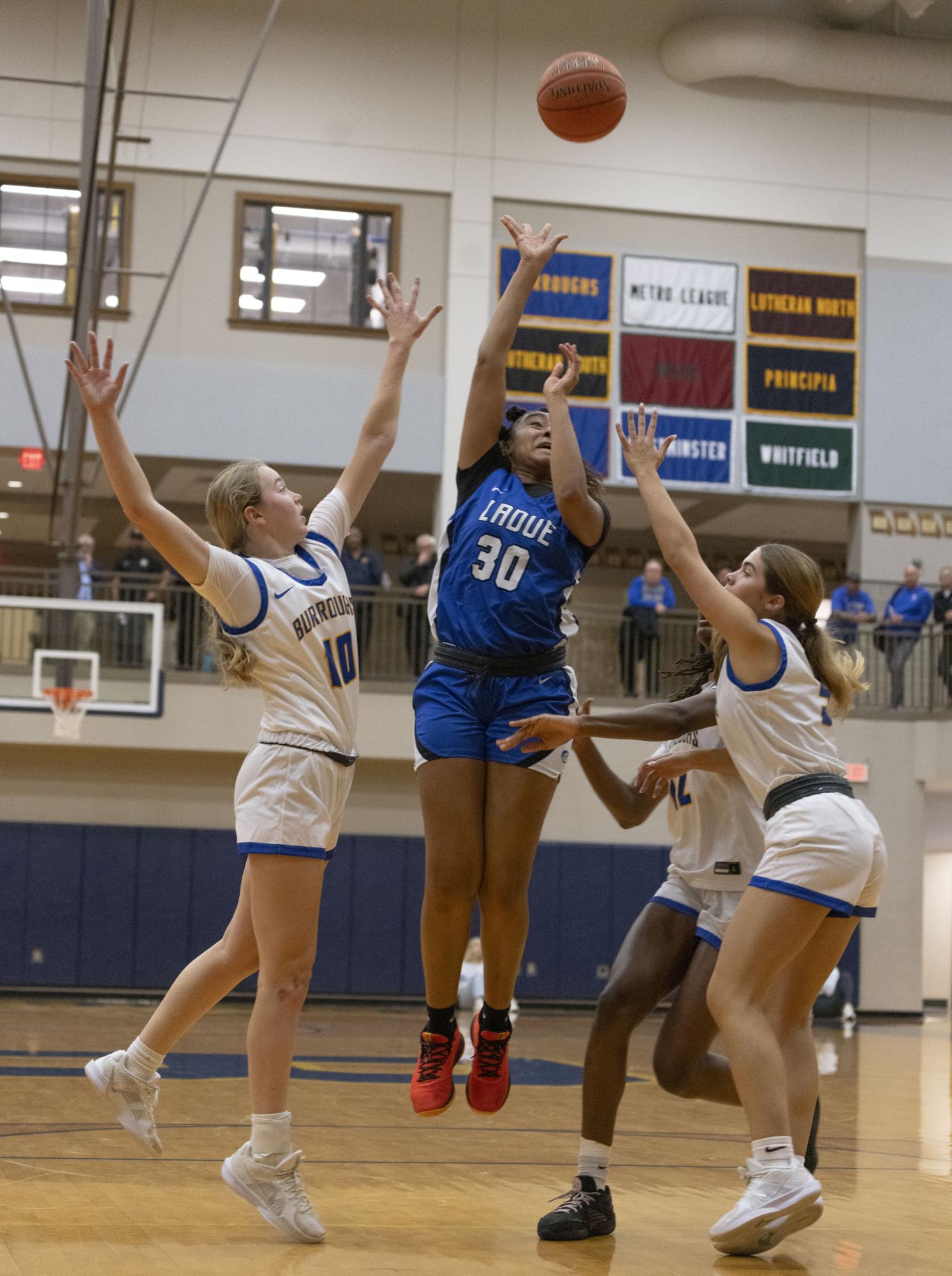 Girls varsity basketball falls to John Burroughs 70-40