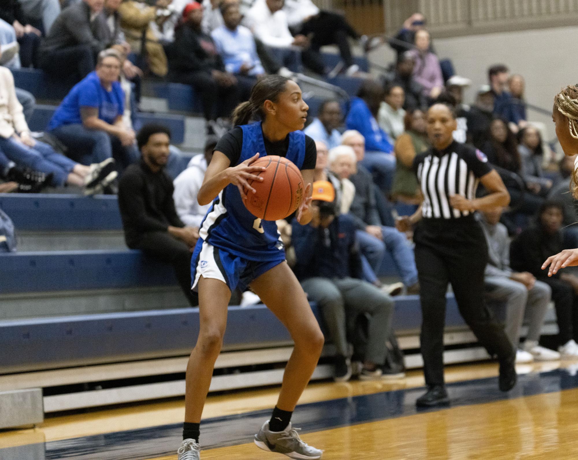 Girls varsity basketball falls to John Burroughs 70-40