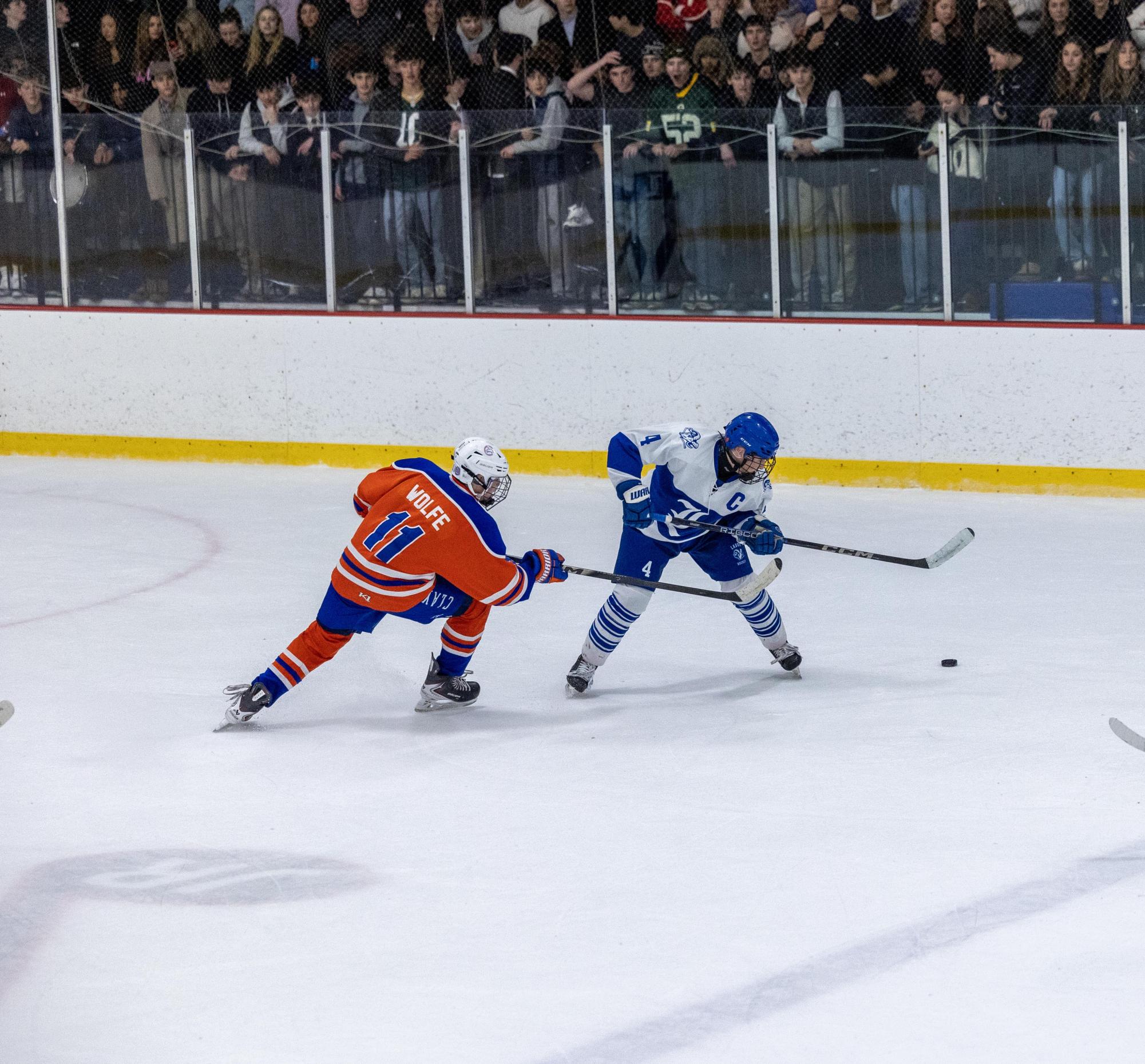 Boys hockey defeats Clayton 8-1