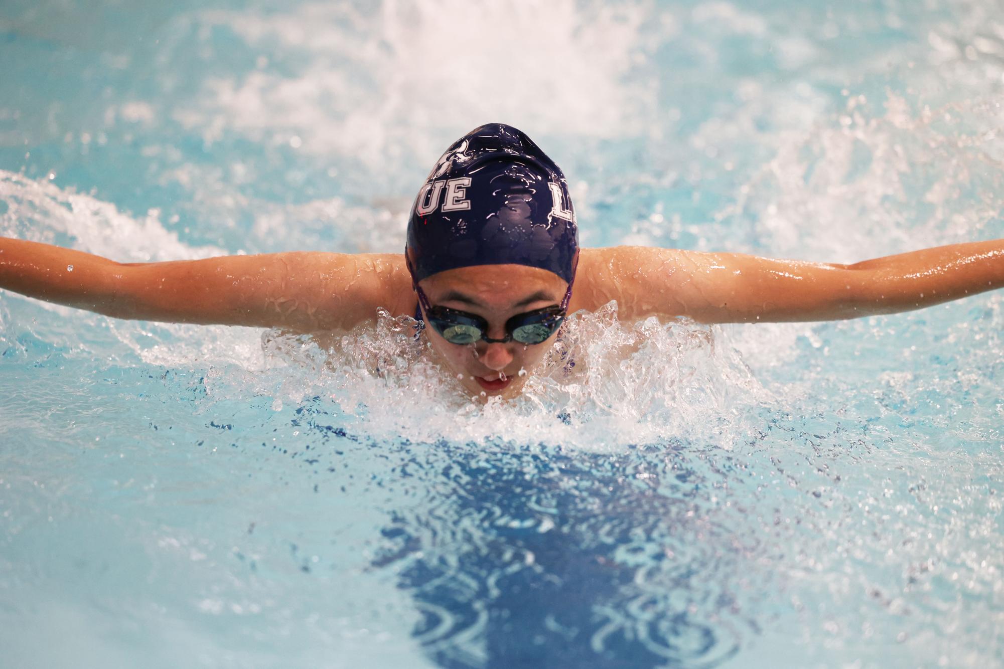 Girls swim competes against Parkway West Jan. 29