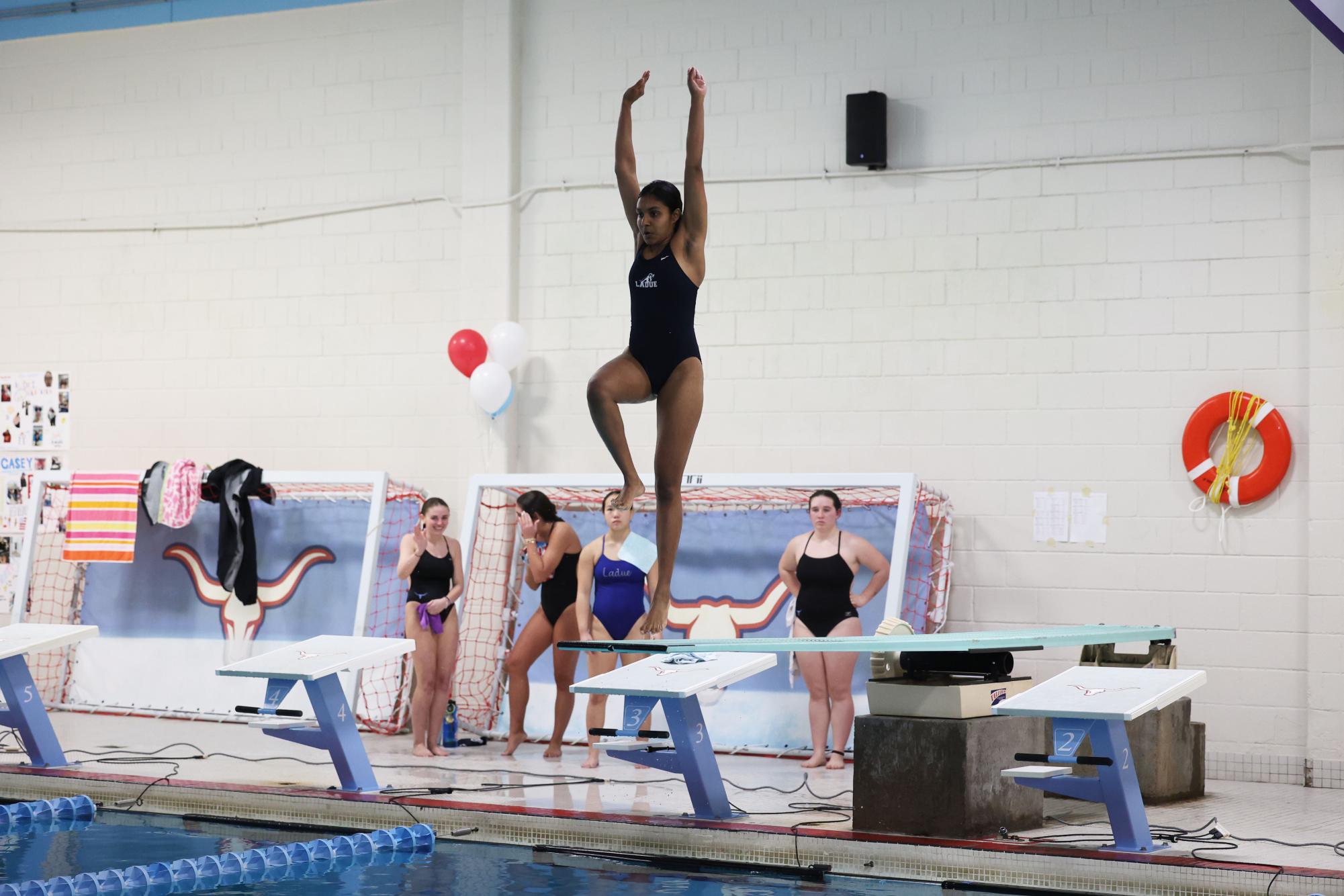 Girls swim competes against Parkway West Jan. 29