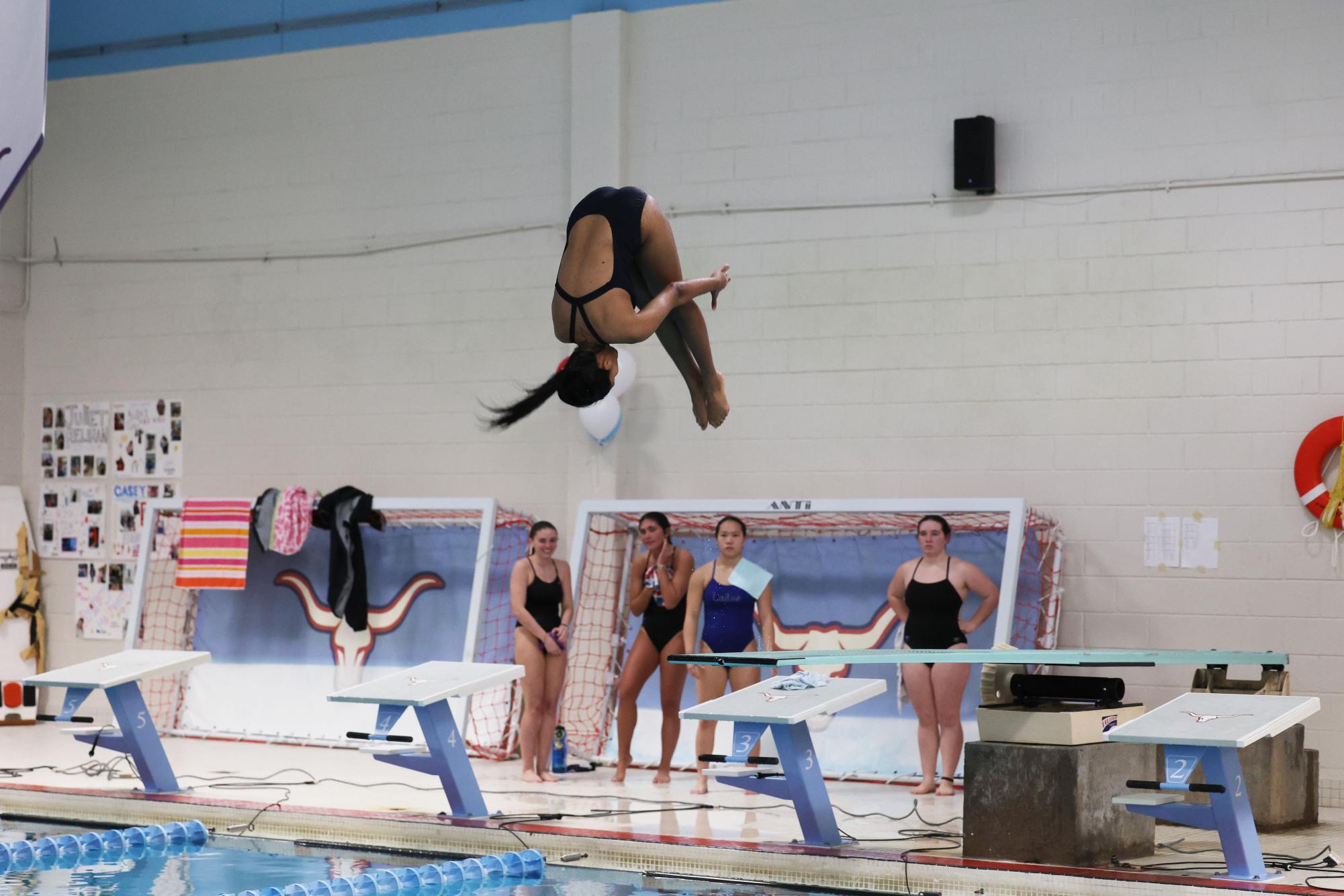 Girls swim competes against Parkway West Jan. 29