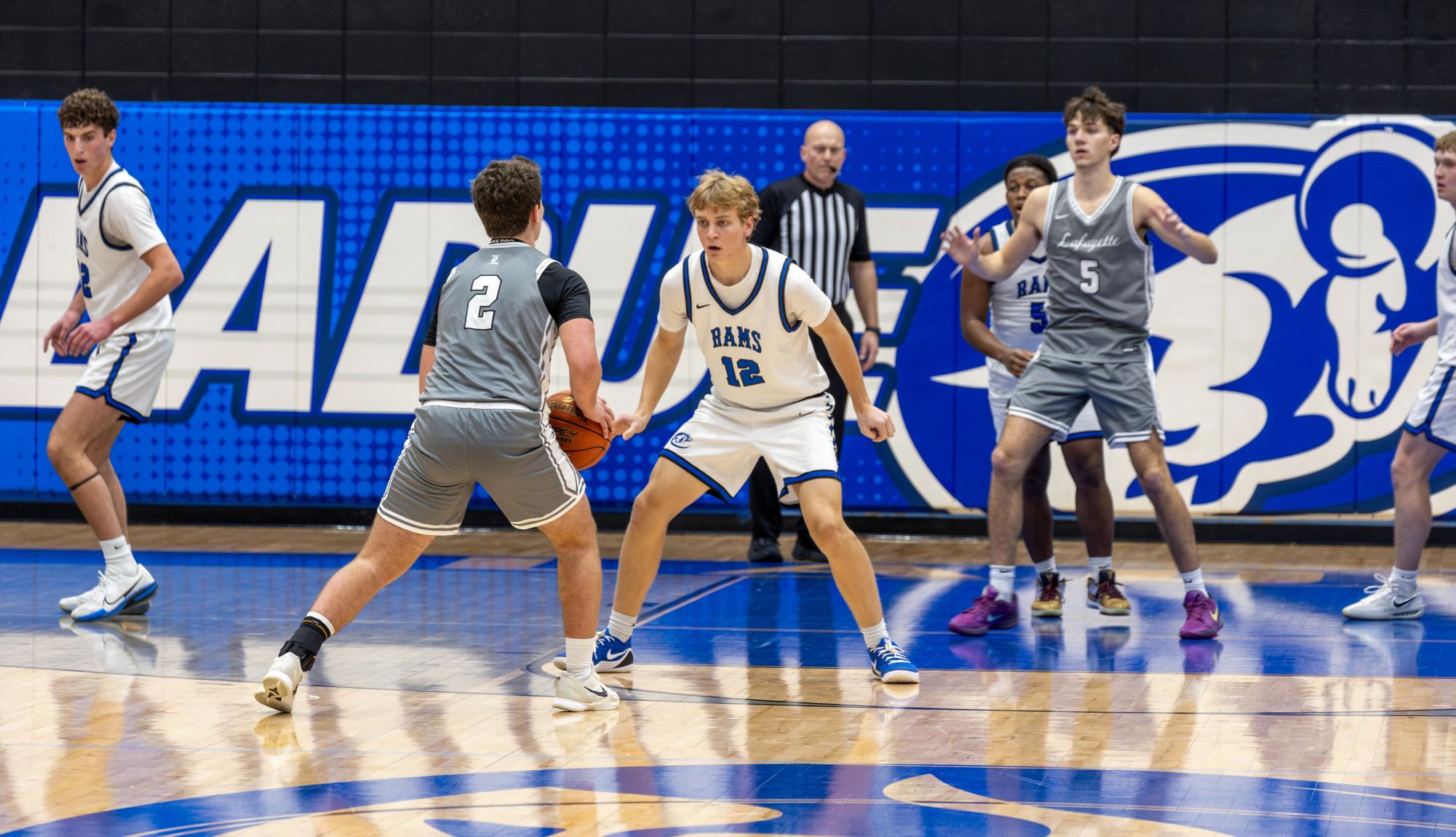 Boys varsity basketball defeats Lafayette 77-69 Jan. 9
