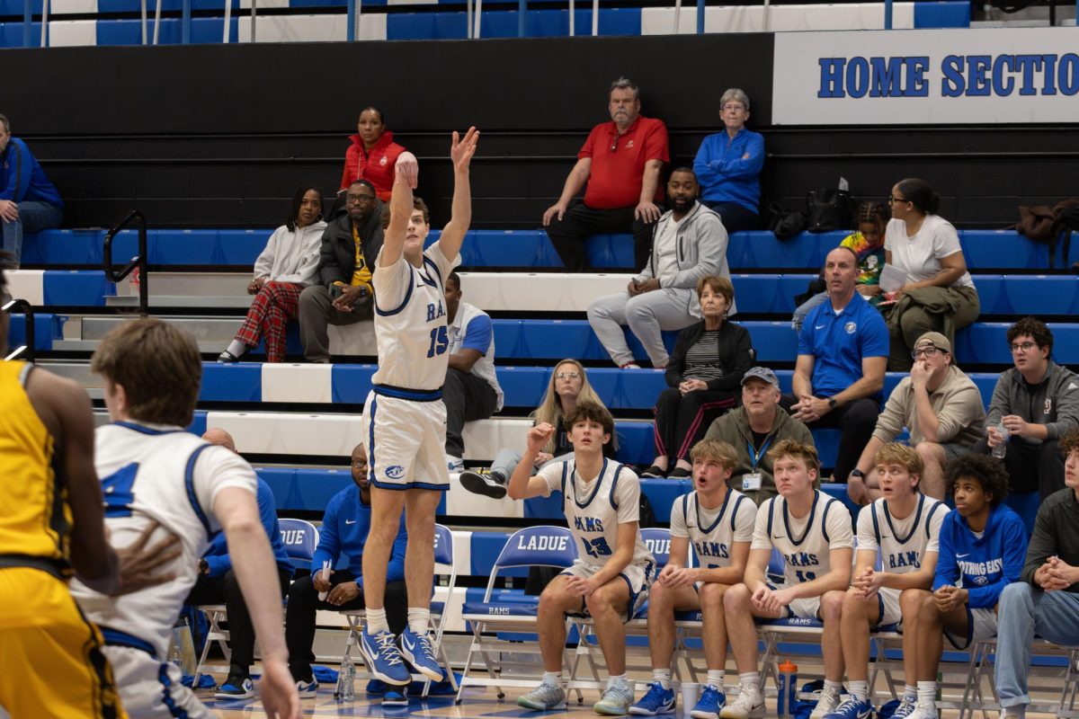 Boys varsity basketball team falls to UCity Jan. 13. They put up a good fight throughout the whole game but ultimately ended up defeated 56-77.