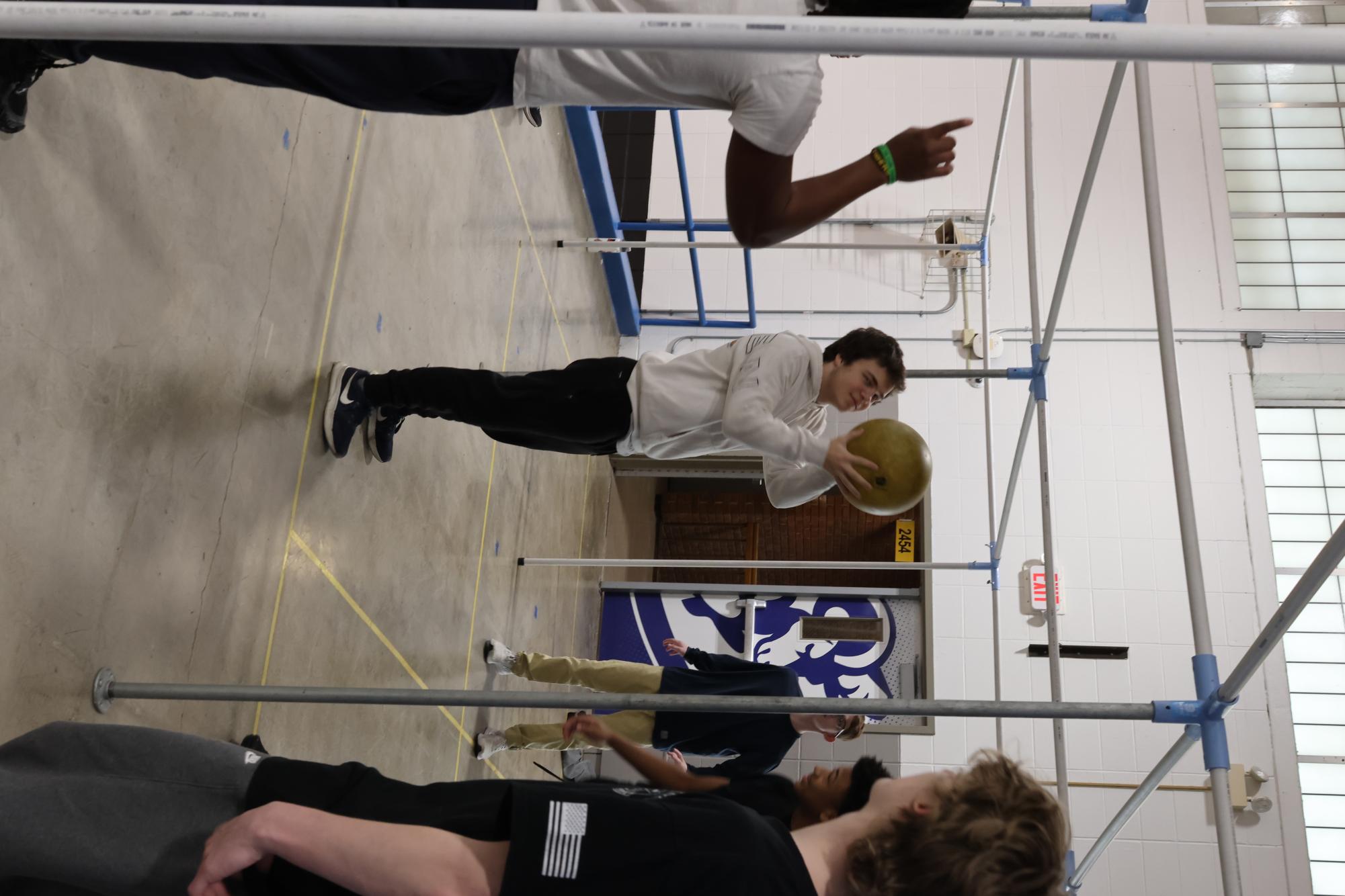 Team Sports plays Nine Square during class Feb. 24