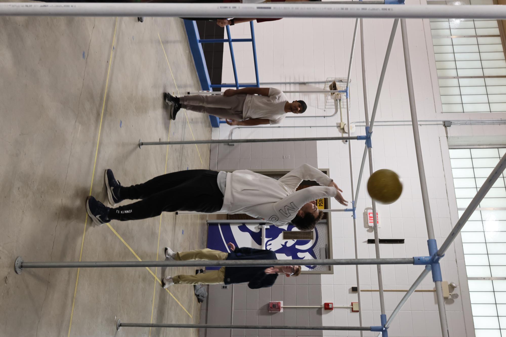 Team Sports plays Nine Square during class Feb. 24