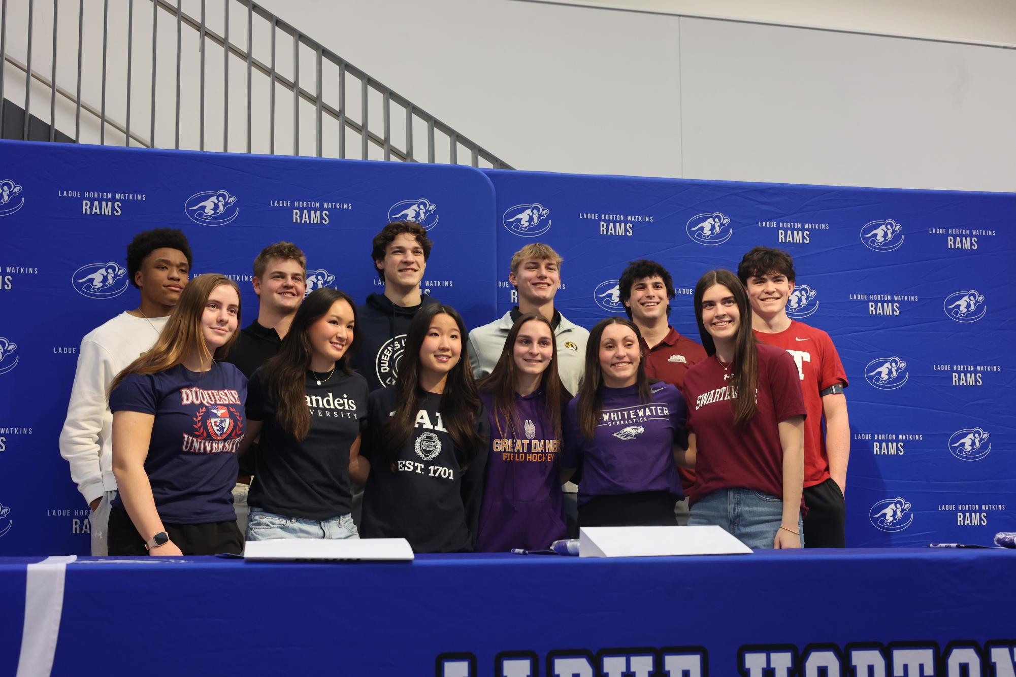 Ladue collegiate athletes participate in signing day Feb. 4