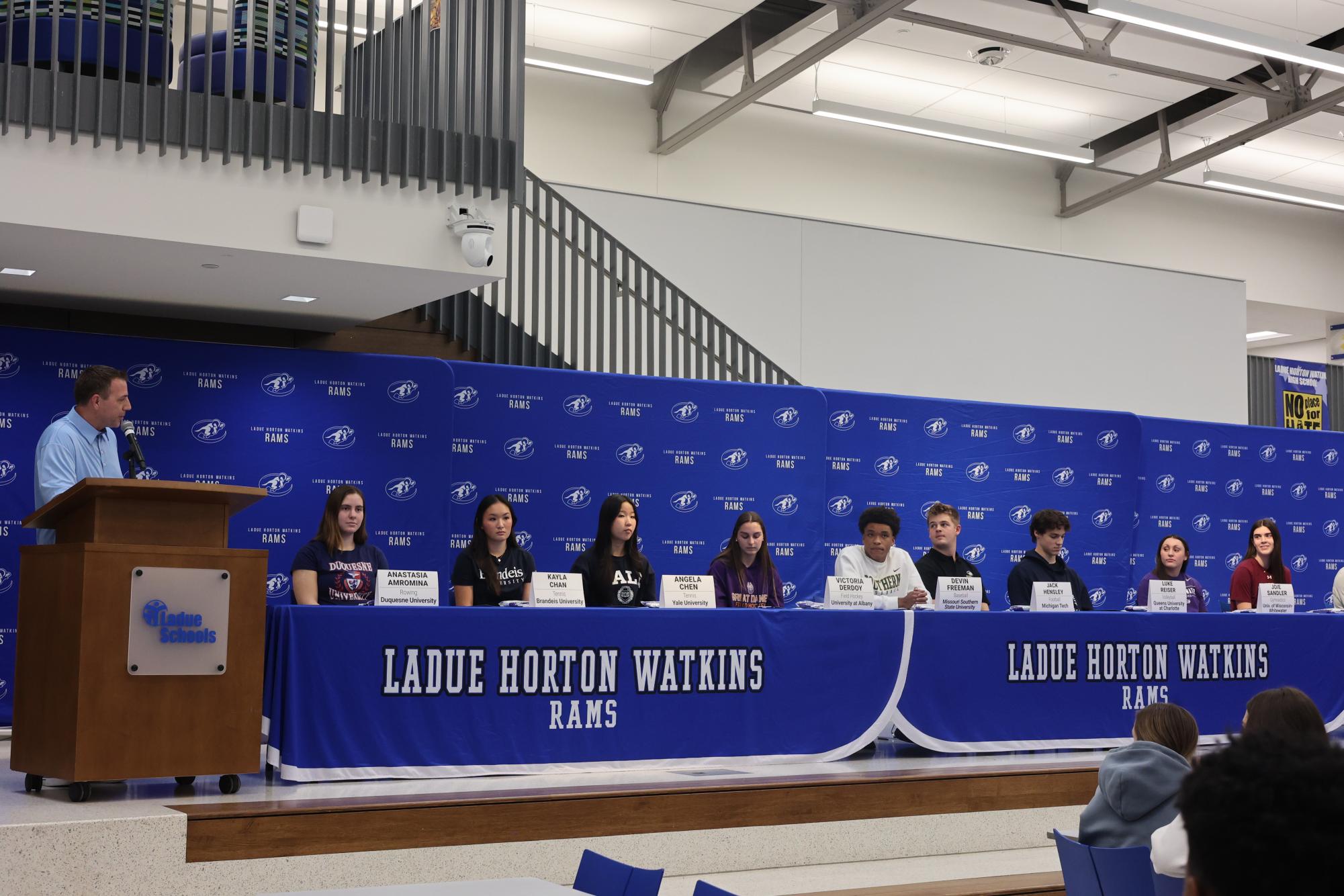 Ladue collegiate athletes participate in signing day Feb. 4