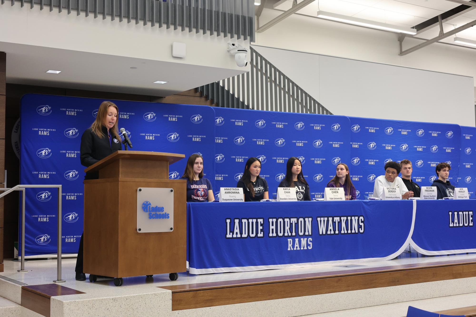 Ladue collegiate athletes participate in signing day Feb. 4