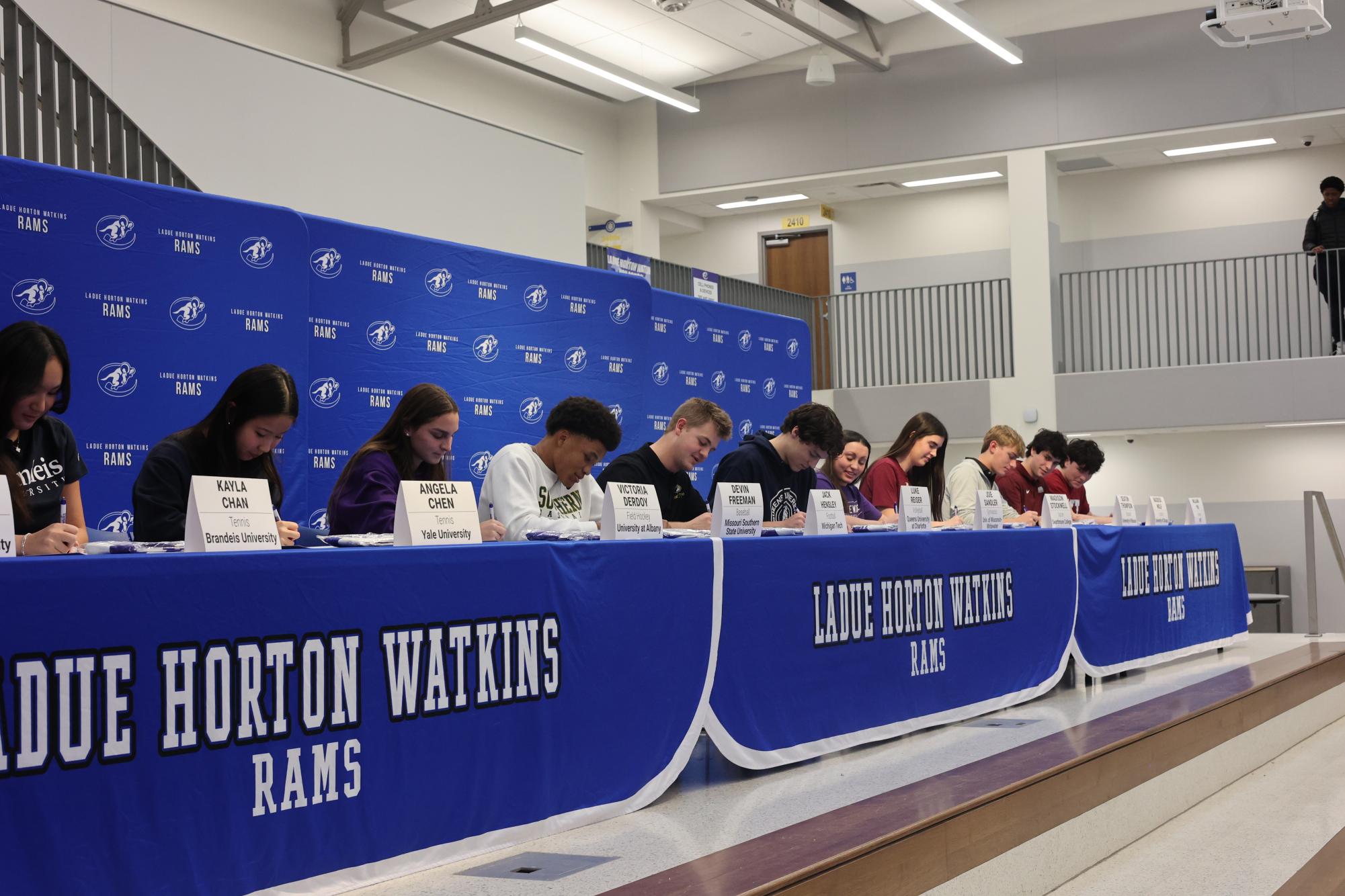Ladue collegiate athletes participate in signing day Feb. 4