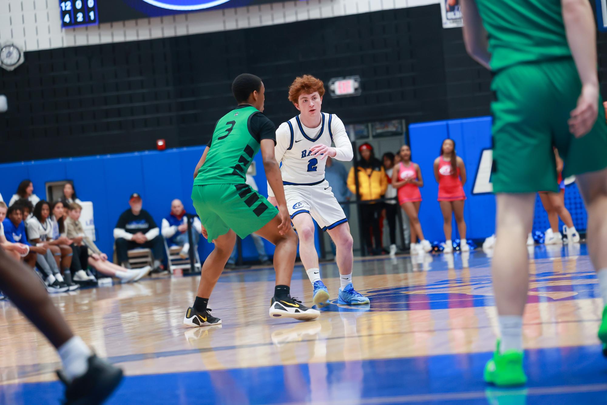 Boys varsity basketball plays against Pattonville Feb. 20