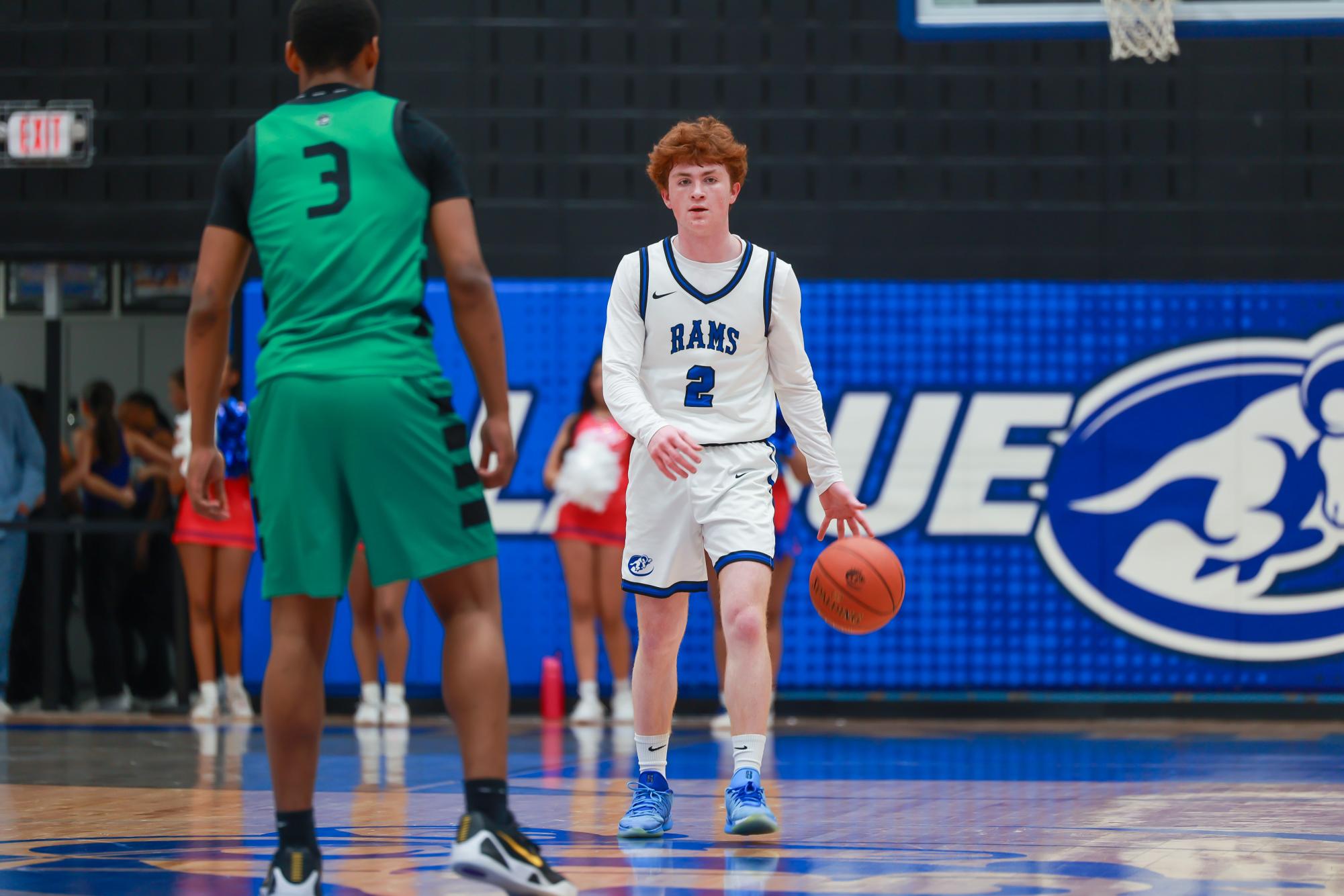 Boys varsity basketball plays against Pattonville Feb. 20