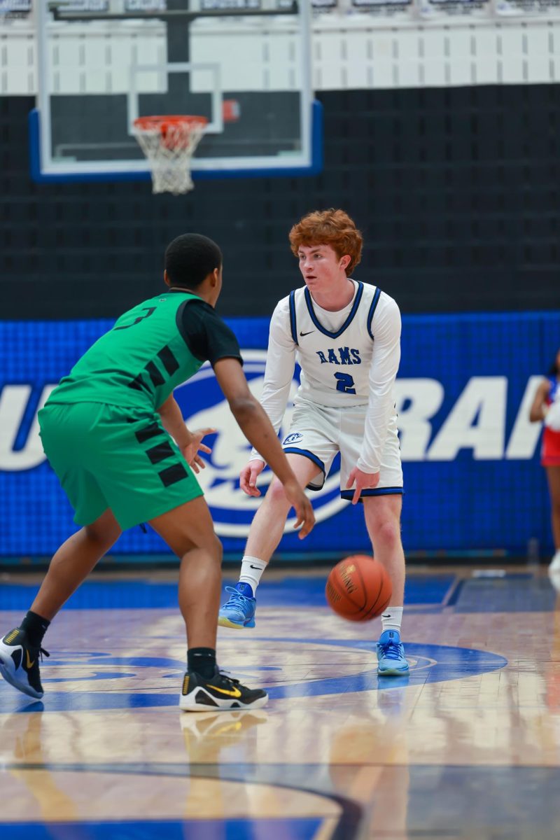 Boys varsity basketball plays against Pattonville Feb. 20