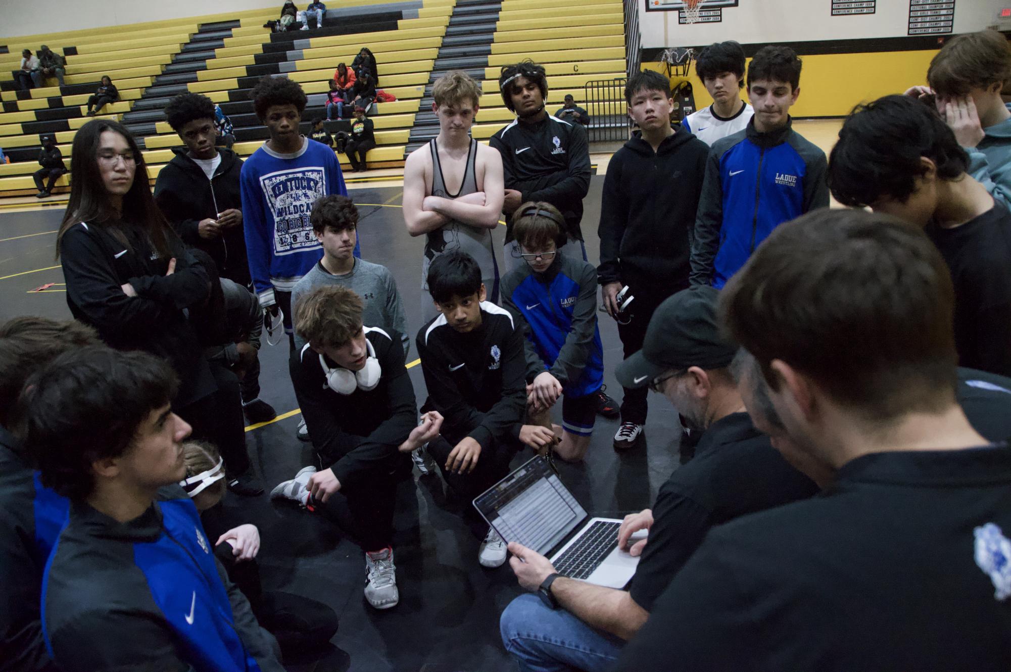 Ladue wrestling wins against both Hazelwood Central and Clayton at meet Feb. 3