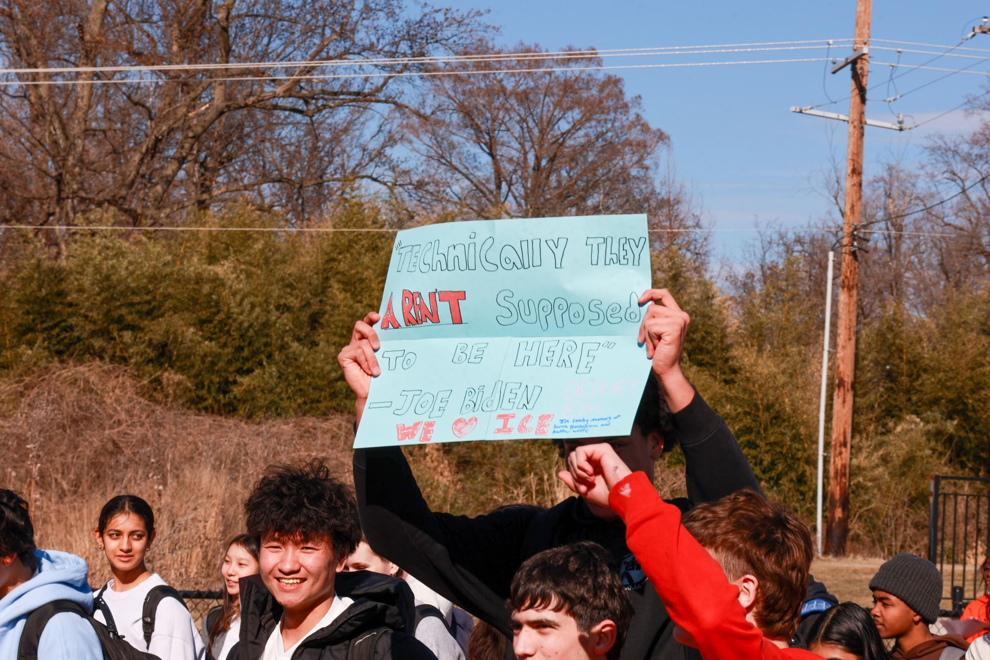 Students Participate in ICE Walkout Feb. 12