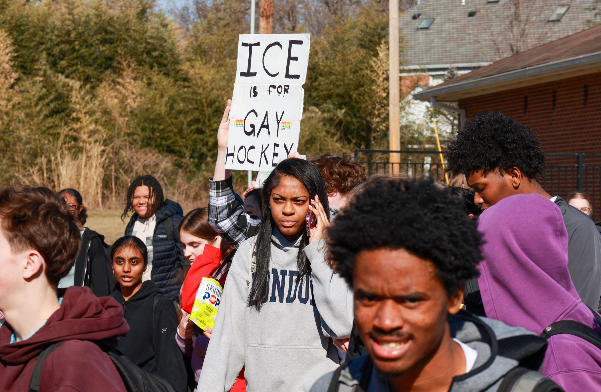 Students Participate in ICE Walkout Feb. 12