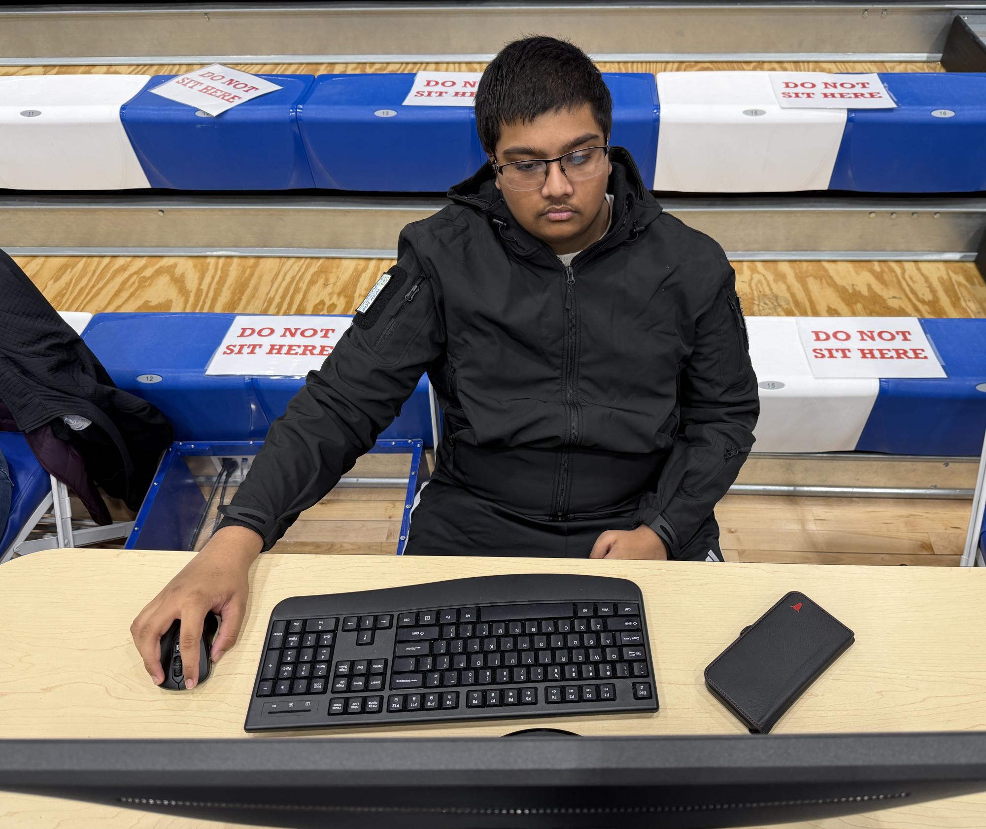 Digital Scoreboard Crew Runs Graphics at Girls Basketball Games Jan. 15
