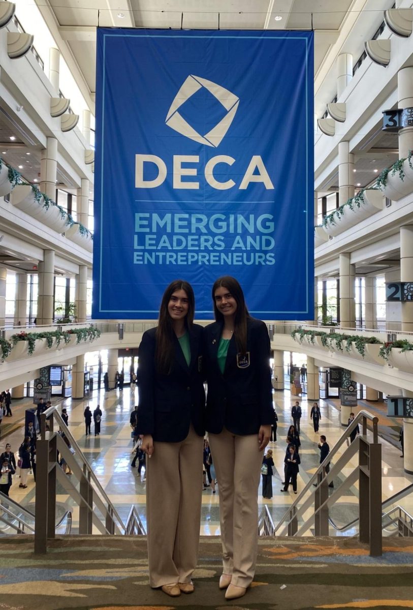 Madison Stockwell (12) and her twin sister Audrey Stockwell (12) compete at the International Career Development Conference in Orlando, Florida after making it through the state competition. The event took place April 26-29, 2025. “I am really excited to compete one last time, and I hope we make it to ICDC again,” Madison said.  
