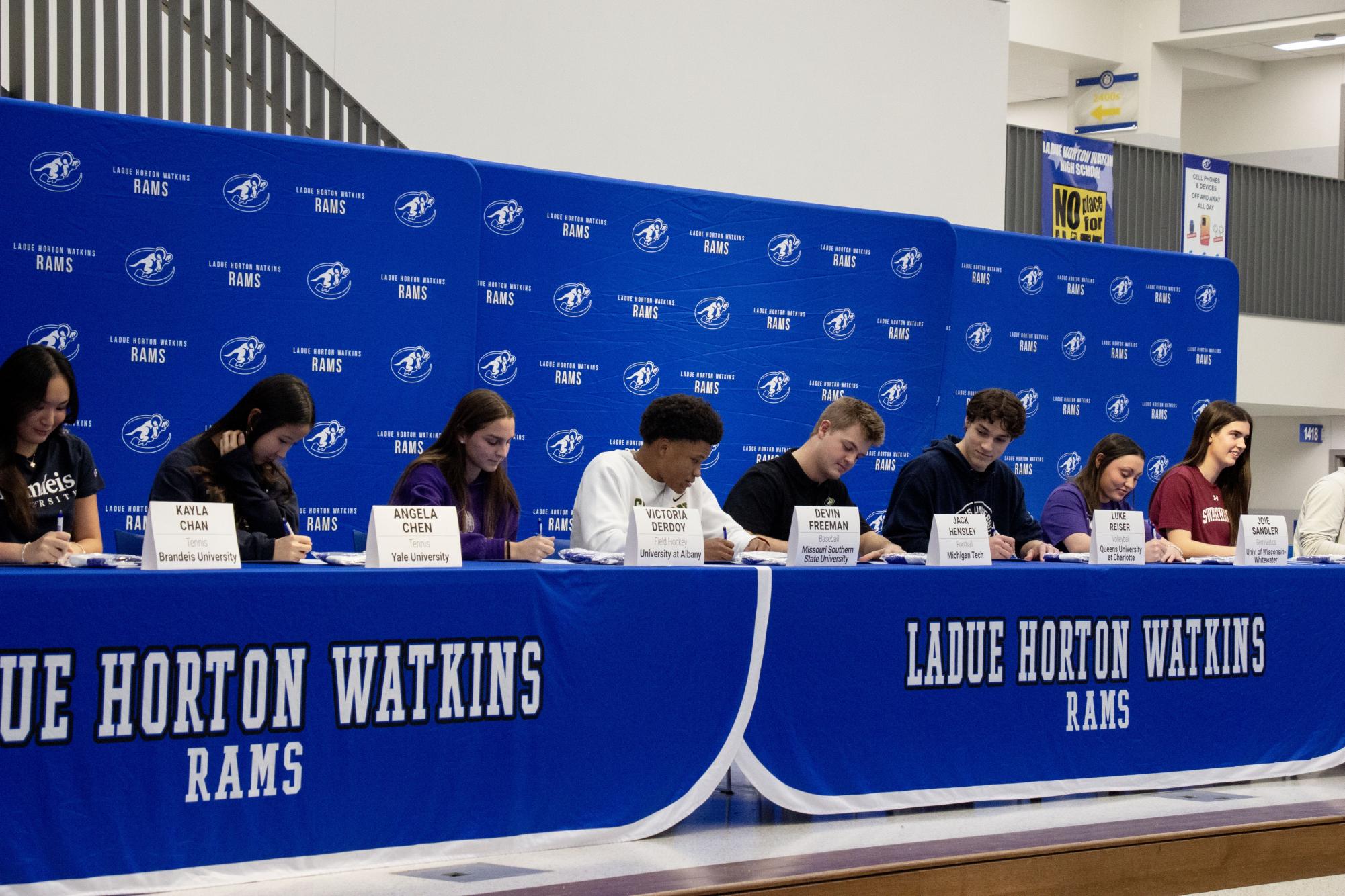 Ladue collegiate athletes participate in signing day Feb. 4