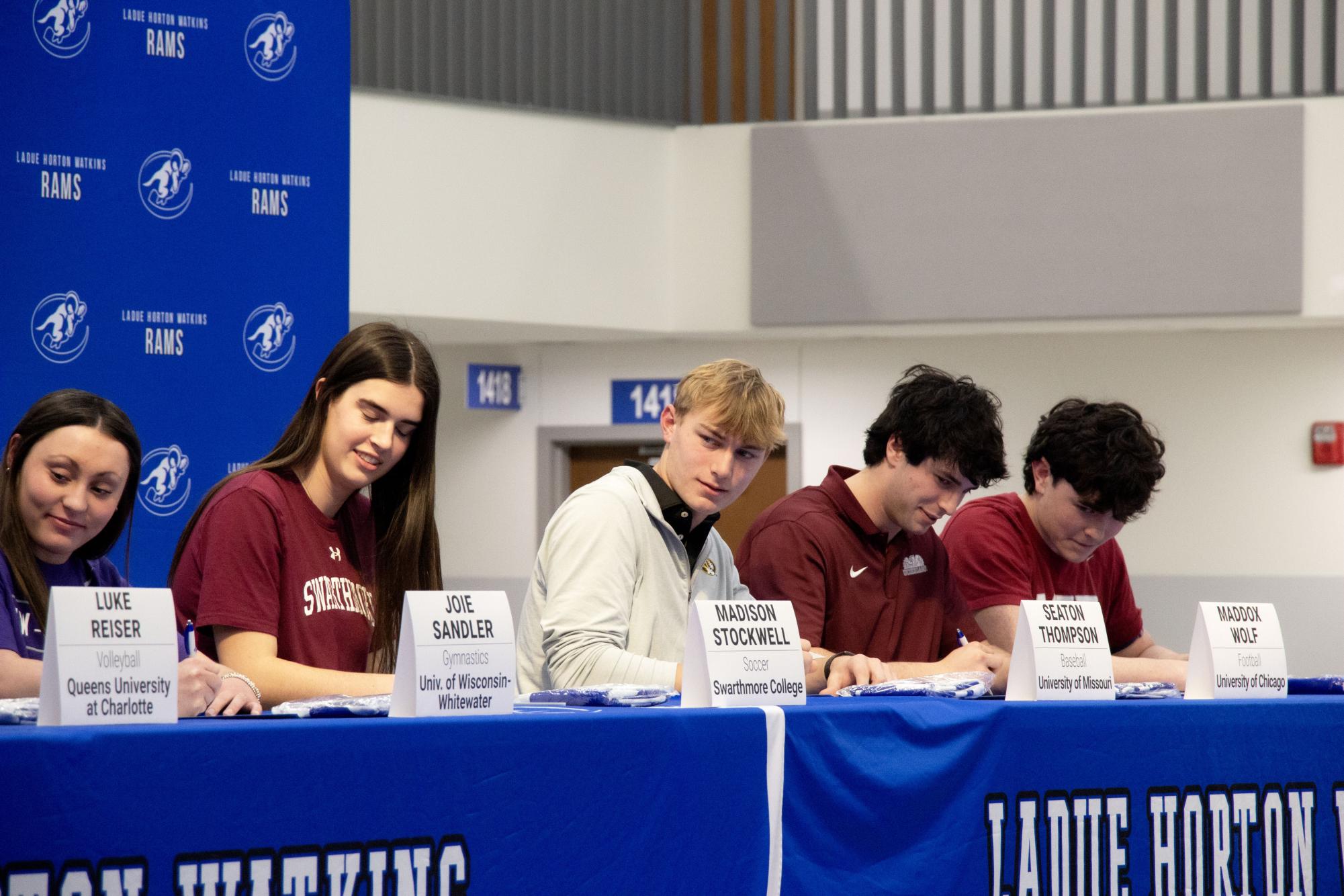 Ladue collegiate athletes participate in signing day Feb. 4