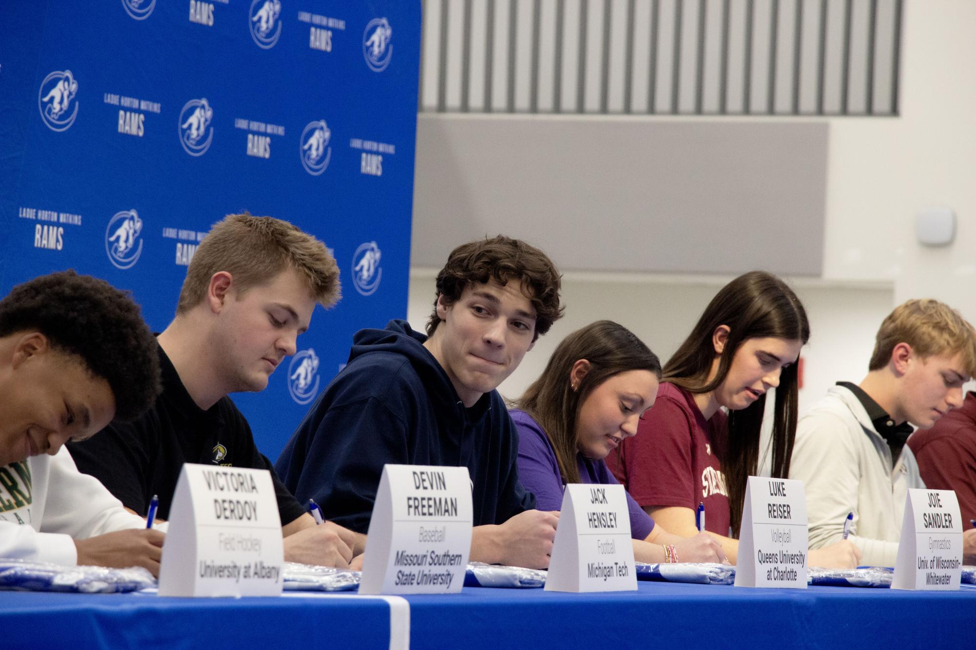 Ladue collegiate athletes participate in signing day Feb. 4