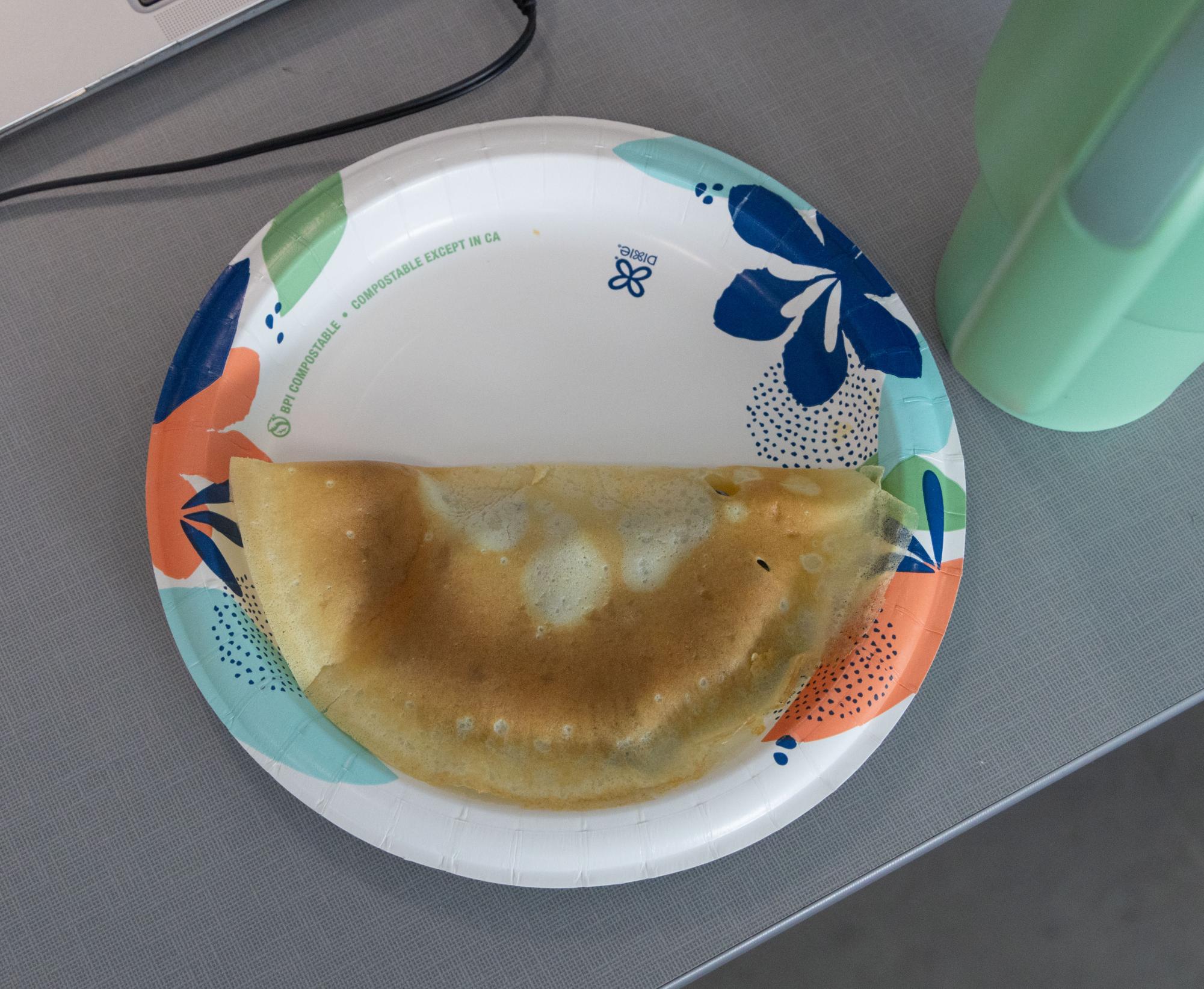 AP French students celebrate La Chandeleur by making crêpes in class