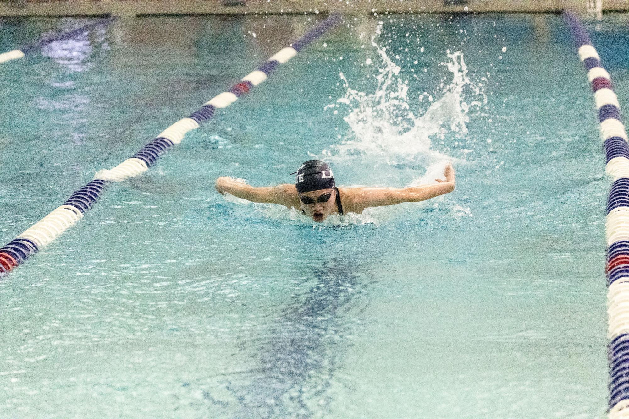 Girls swim faces off against Visitation Academy Feb. 10