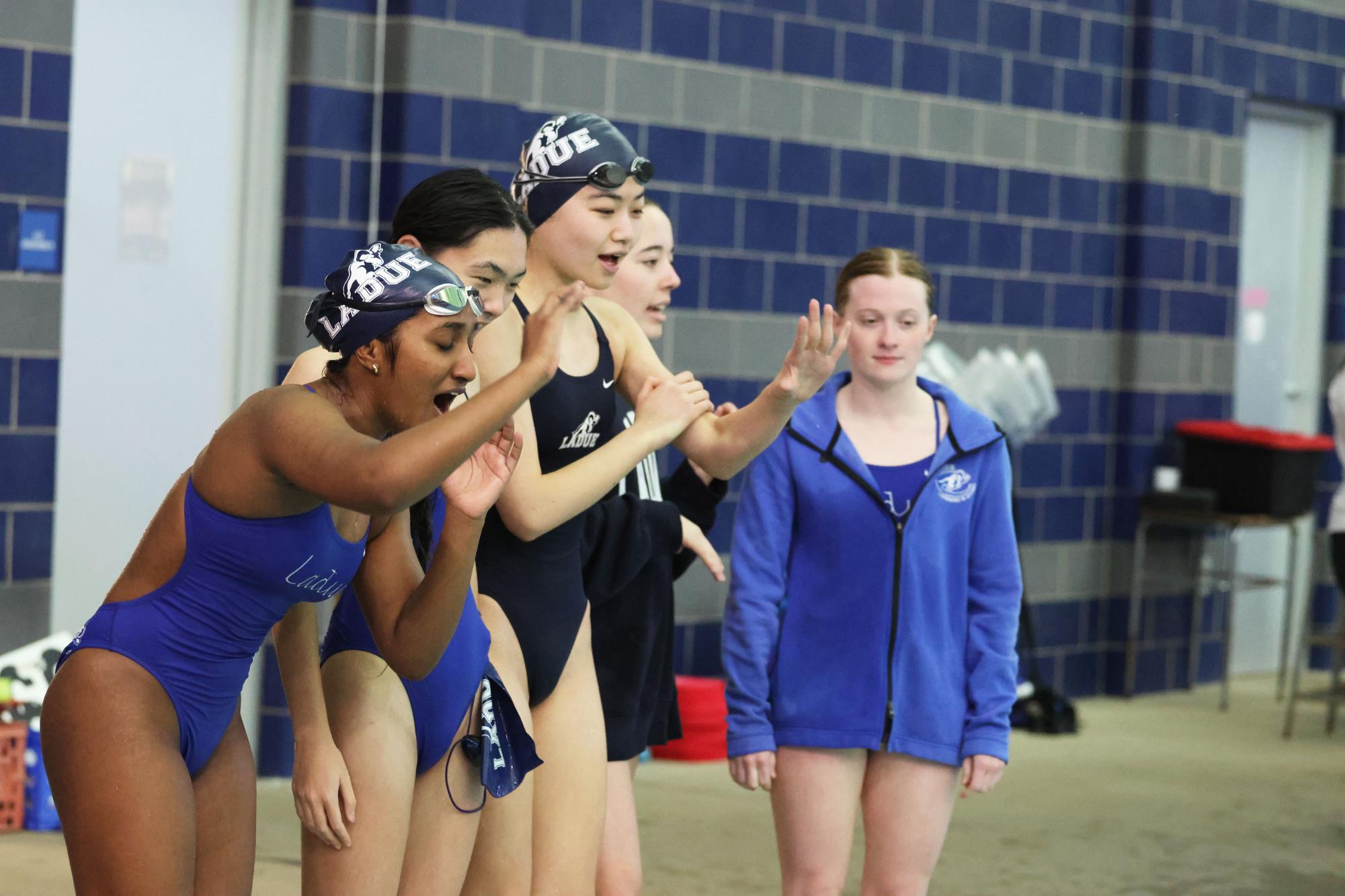 Girls swim faces off against Visitation Academy Feb. 10