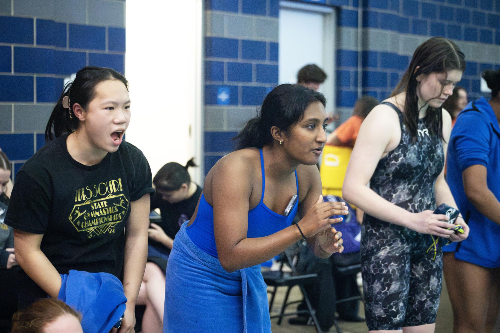 Girls swim team faces off in Red Pool Conference Meet Feb. 4