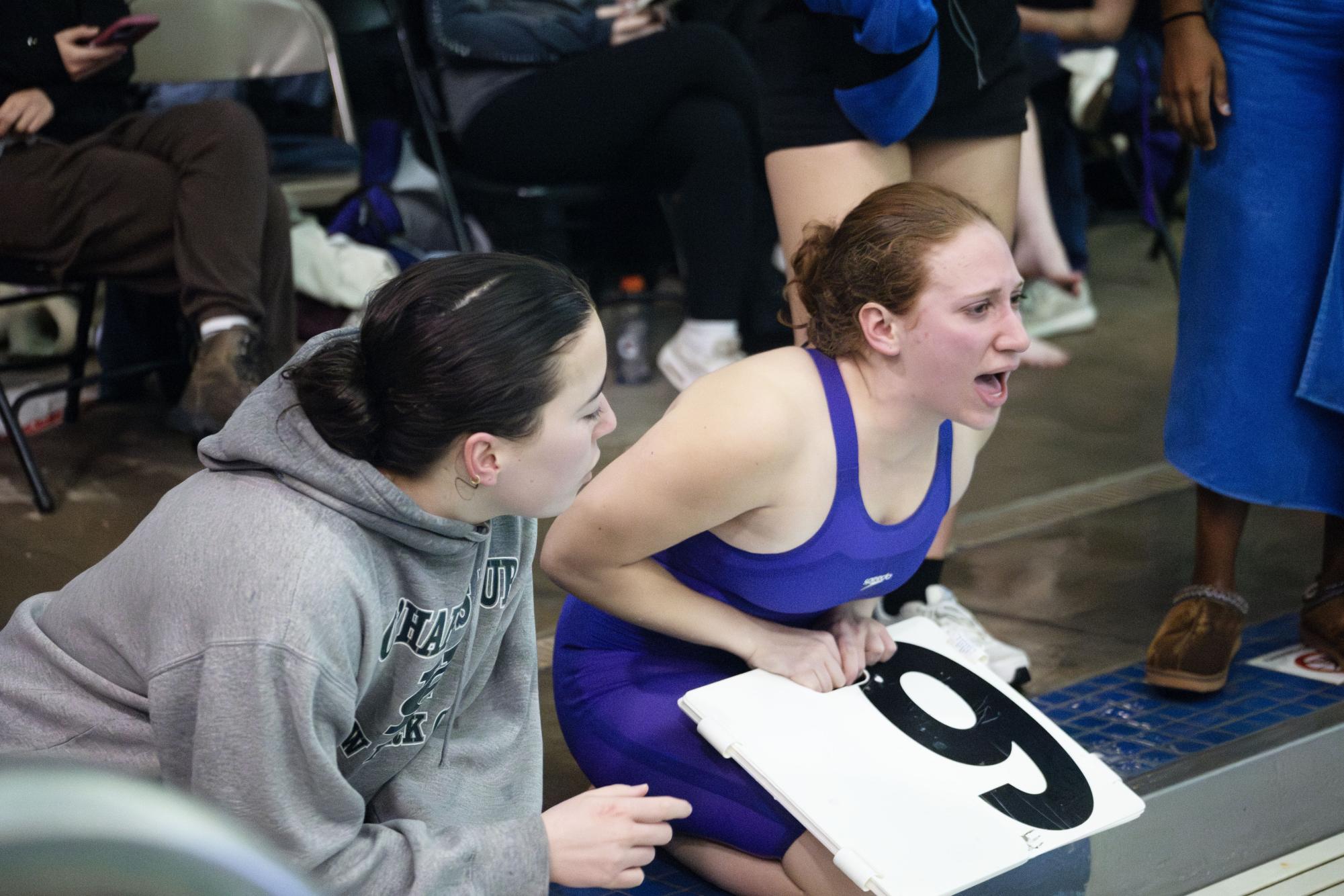 Girls swim team faces off in Red Pool Conference Meet Feb. 4